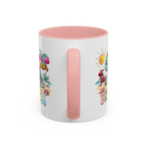 Beach Vibe Accent Coffee Mug - "Life is Better at the Beach" Design turtle animal lover