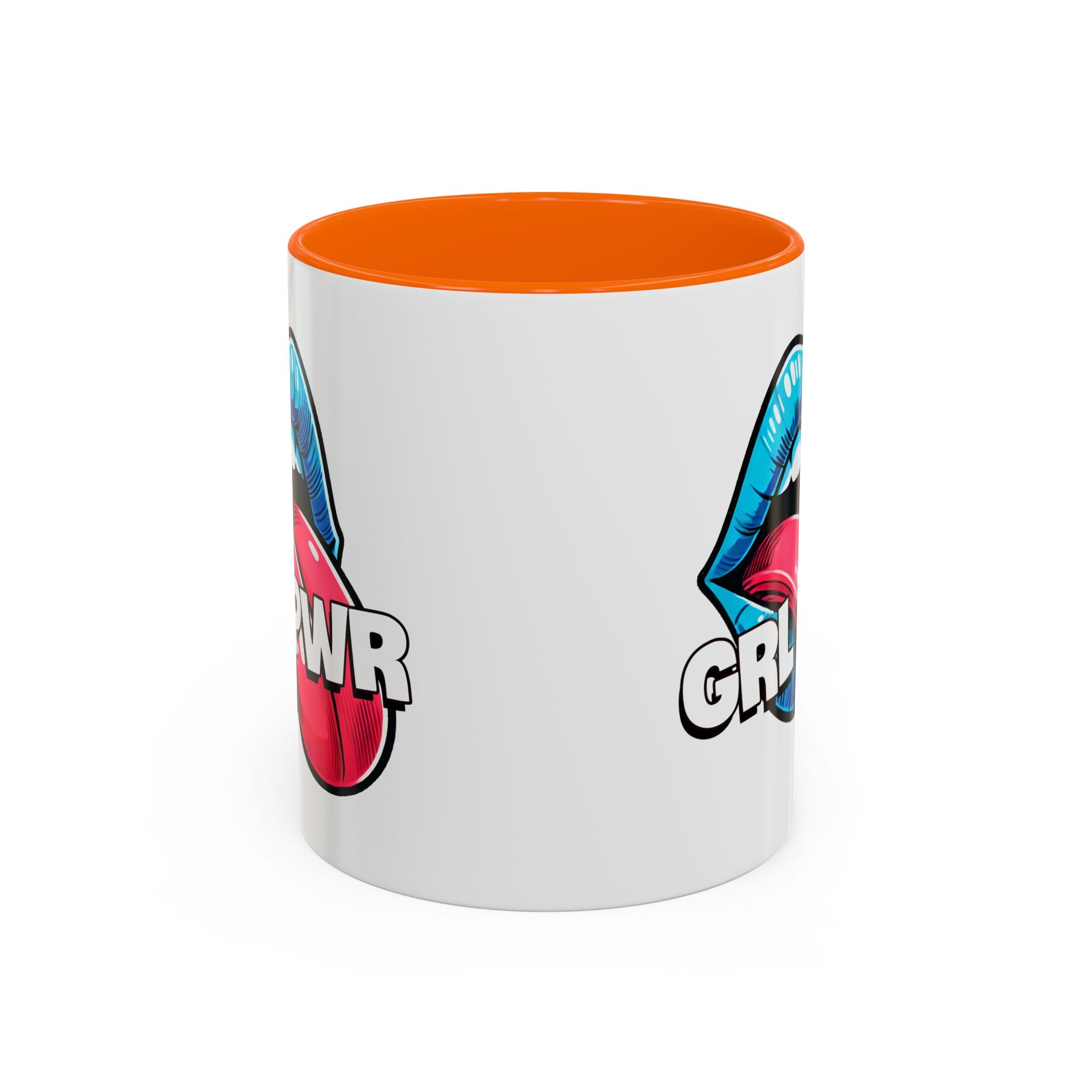 GRL PWR Accent Coffee Mug - Bold Fun Design for Empowerment, Great Gift for Friends, Coffee Lovers, Birthdays, and Celebrations