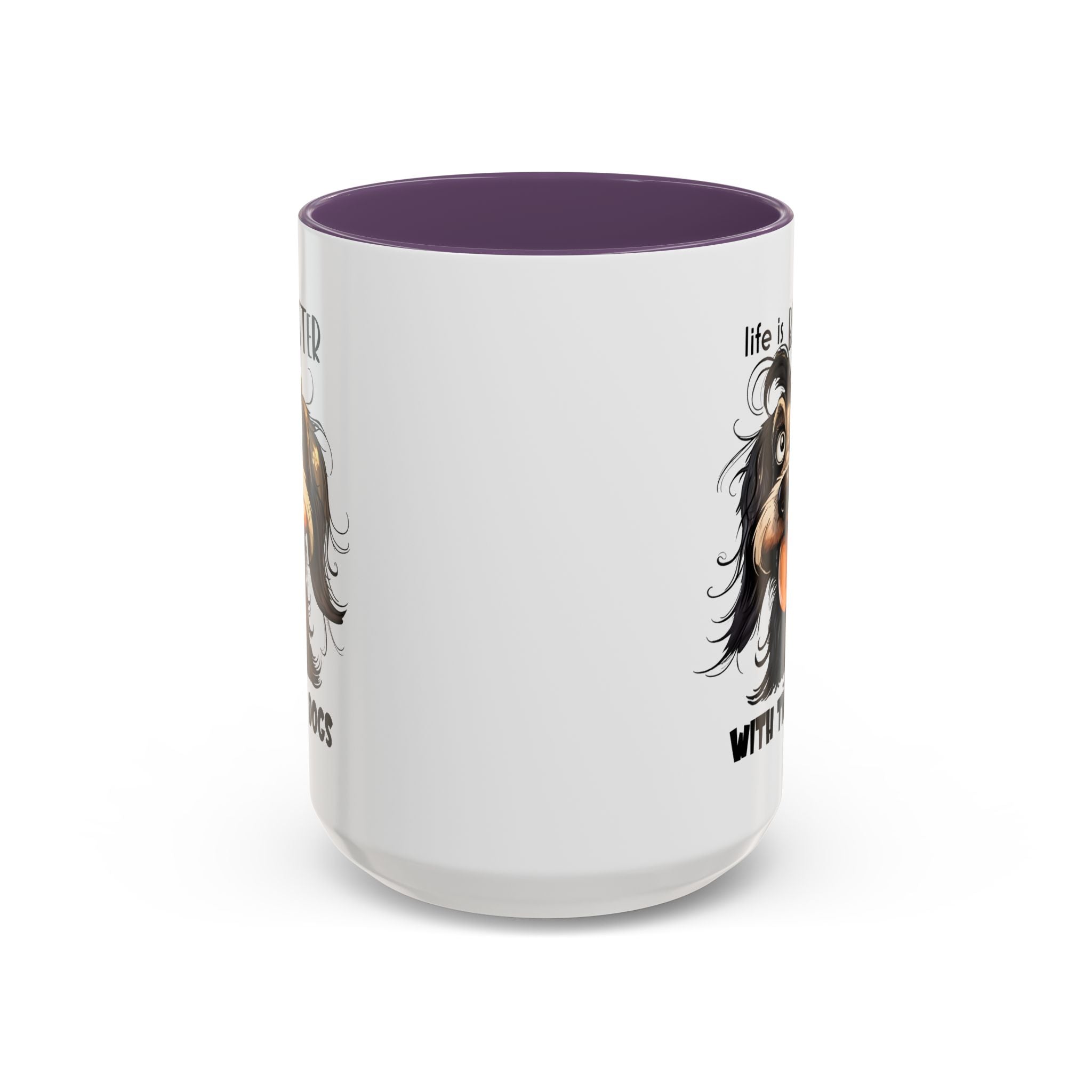 Life is Better with Dogs Coffee Mug - Cute Dog Lover Gift, Animal Themed Mug, Pet Owner Present, Fun Coffee Cup, Gift for Him/Her