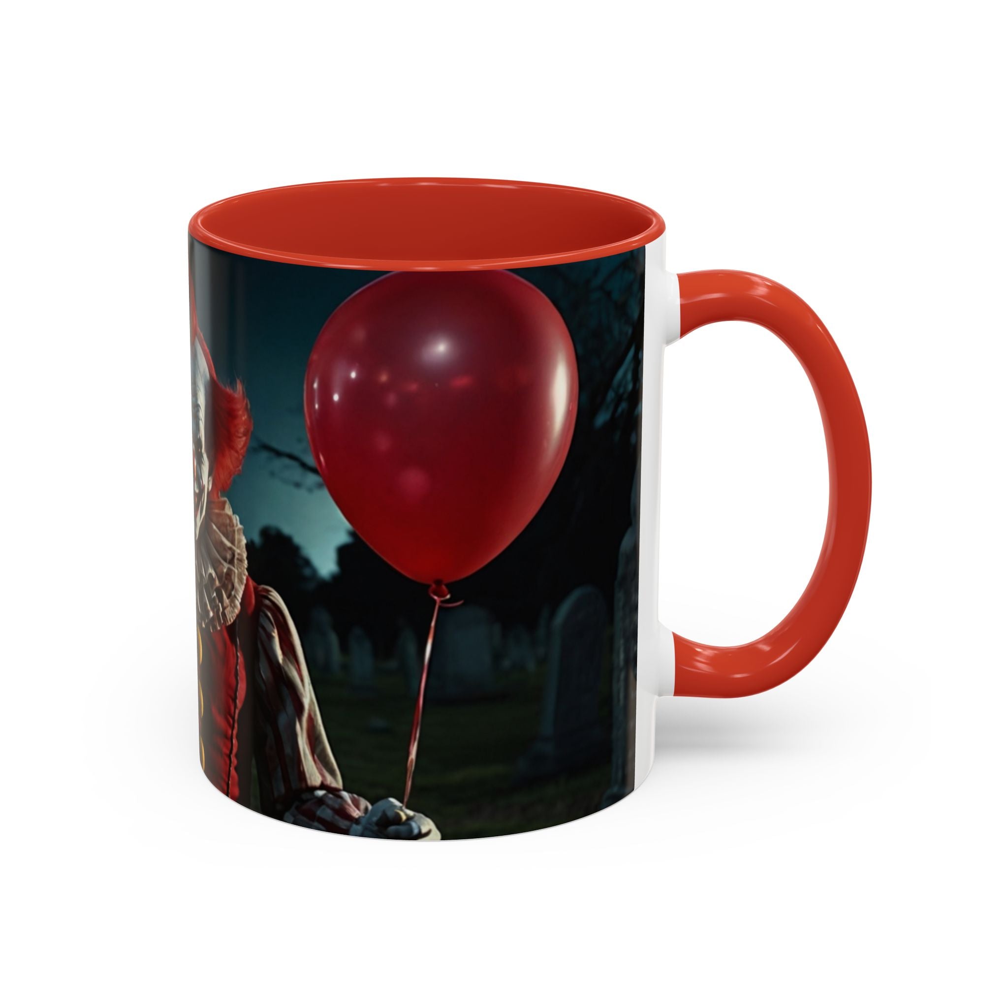 Creepy Clown Coffee Mug - Perfect for Halloween or Horror Fans art