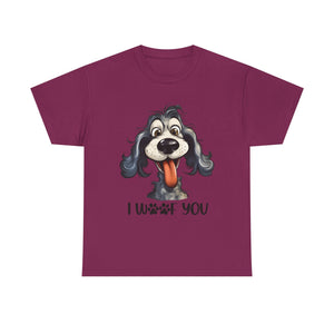 Cute Dog Lover Tee | I WOOF You T-Shirt, Pet Lover Gift, Dog Mom Shirt, Casual Wear, Anniversary Gift