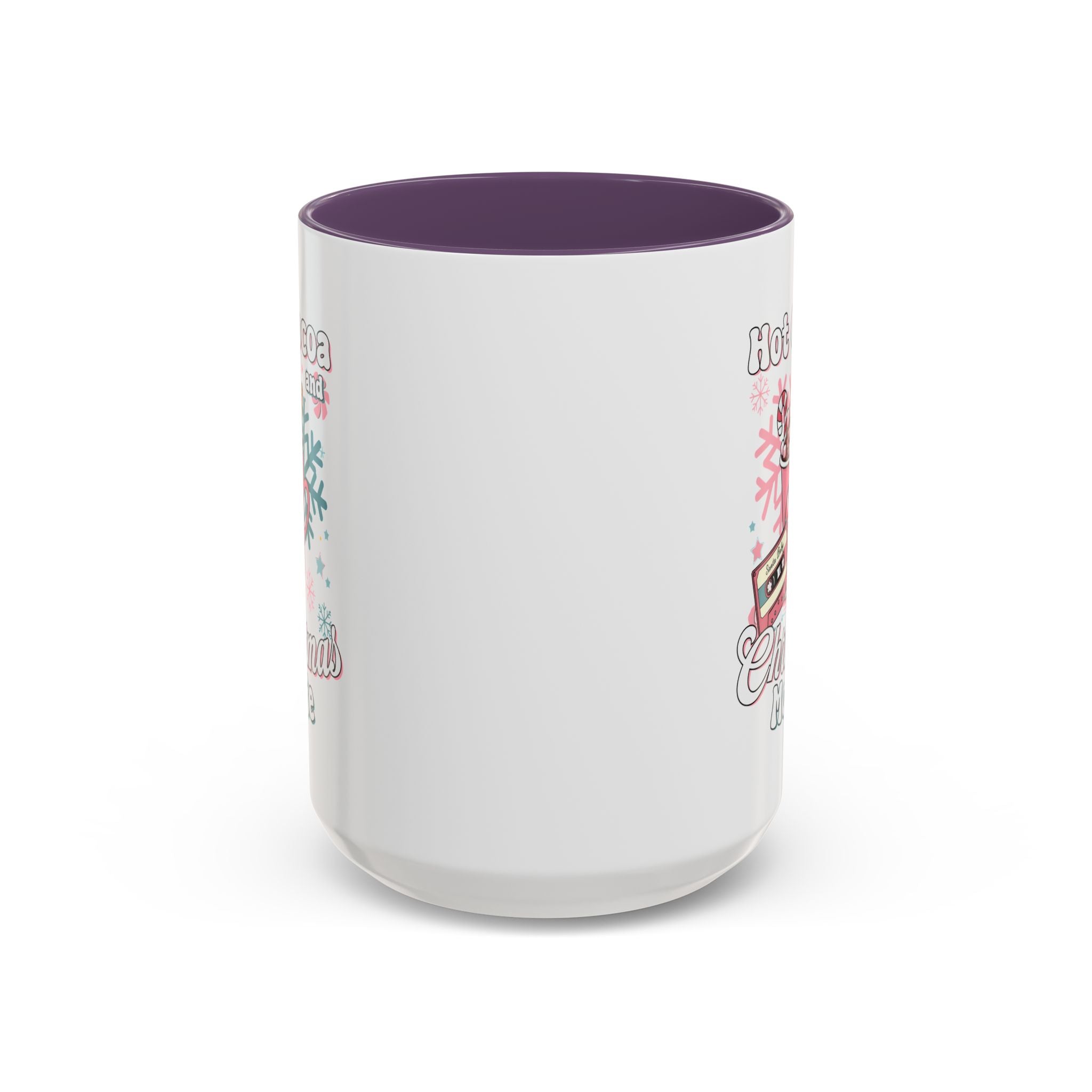 Hot Cocoa & Christmas Movie Mug, Cozy Holiday Cup, Winter Gift, Festive Beverage Container, Cute Coffee Mug