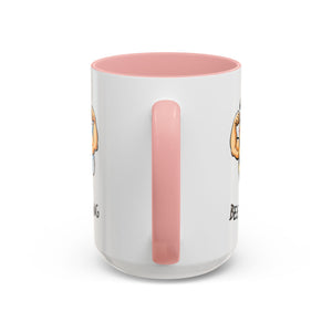 Bee Strong Accent Coffee Mug - Motivational Mug for Strength and mental health