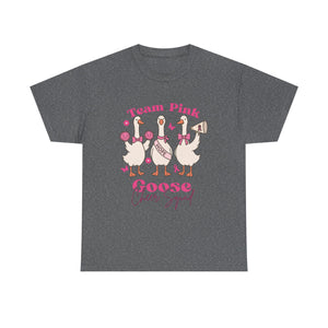 cancer awareness Cheer Squad Goose Tee - Perfect for Cheerleaders, Team Spirit, Bird Lovers, Fun Gifts, Casual Wear