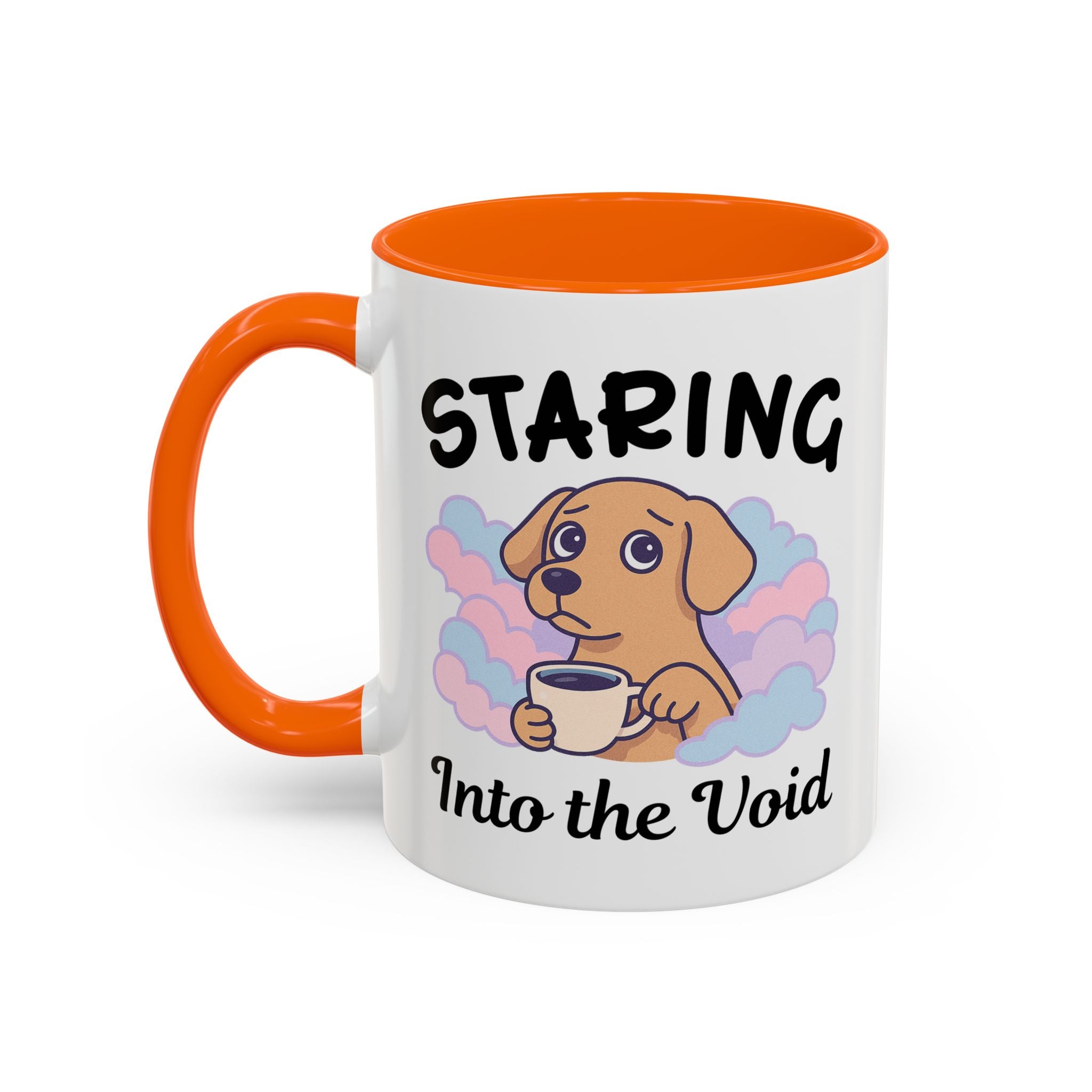 Cute Dog Coffee Mug for Animal Lovers, Staring Into the Void, Fun Gift for Pet Owners, Coffee Lovers, Cute Kitchen Decor