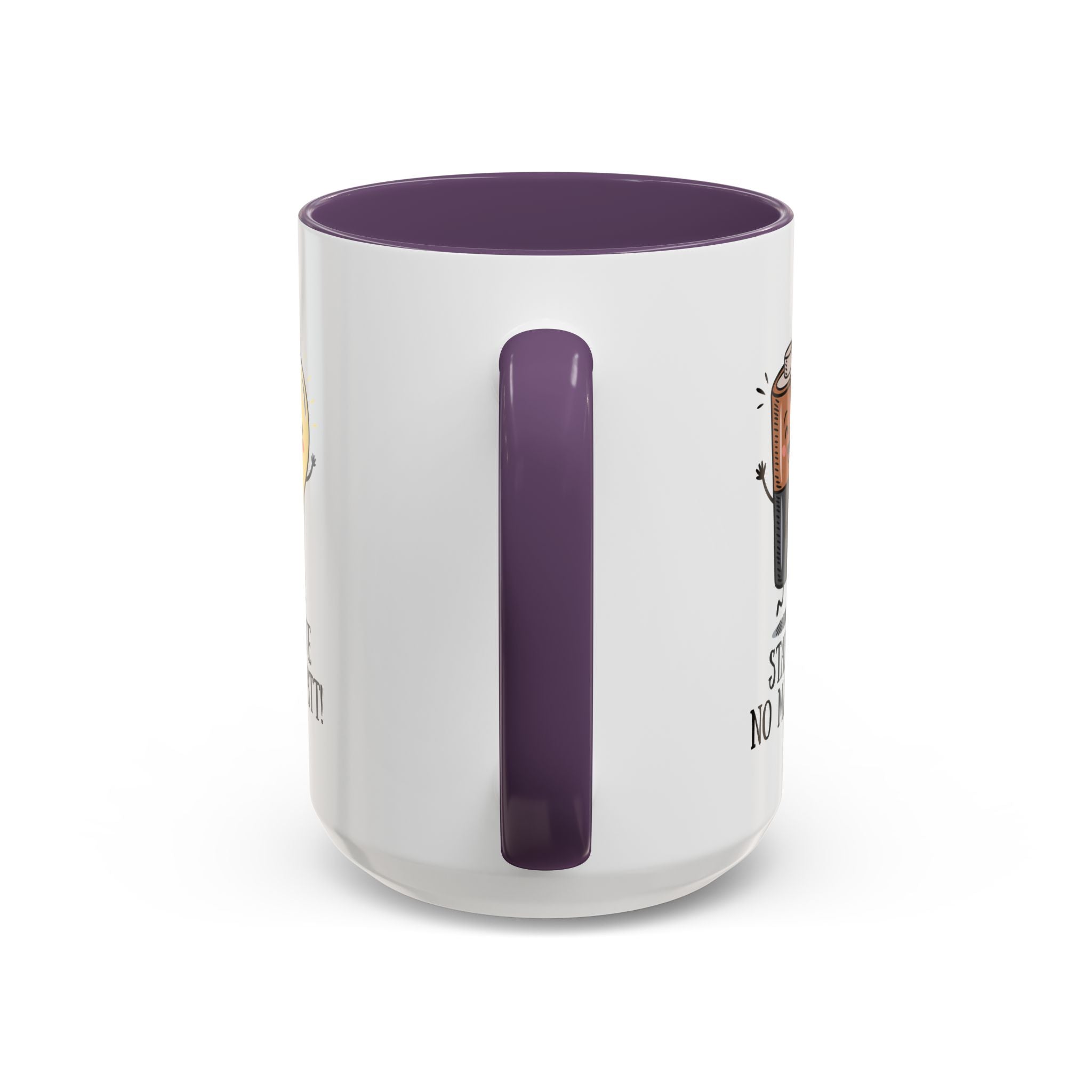 Stay Positive Accent Coffee Mug - 11oz & 15oz - Cute Light Bulb & Battery Design