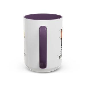 Stay Positive Accent Coffee Mug - 11oz & 15oz - Cute Light Bulb & Battery Design