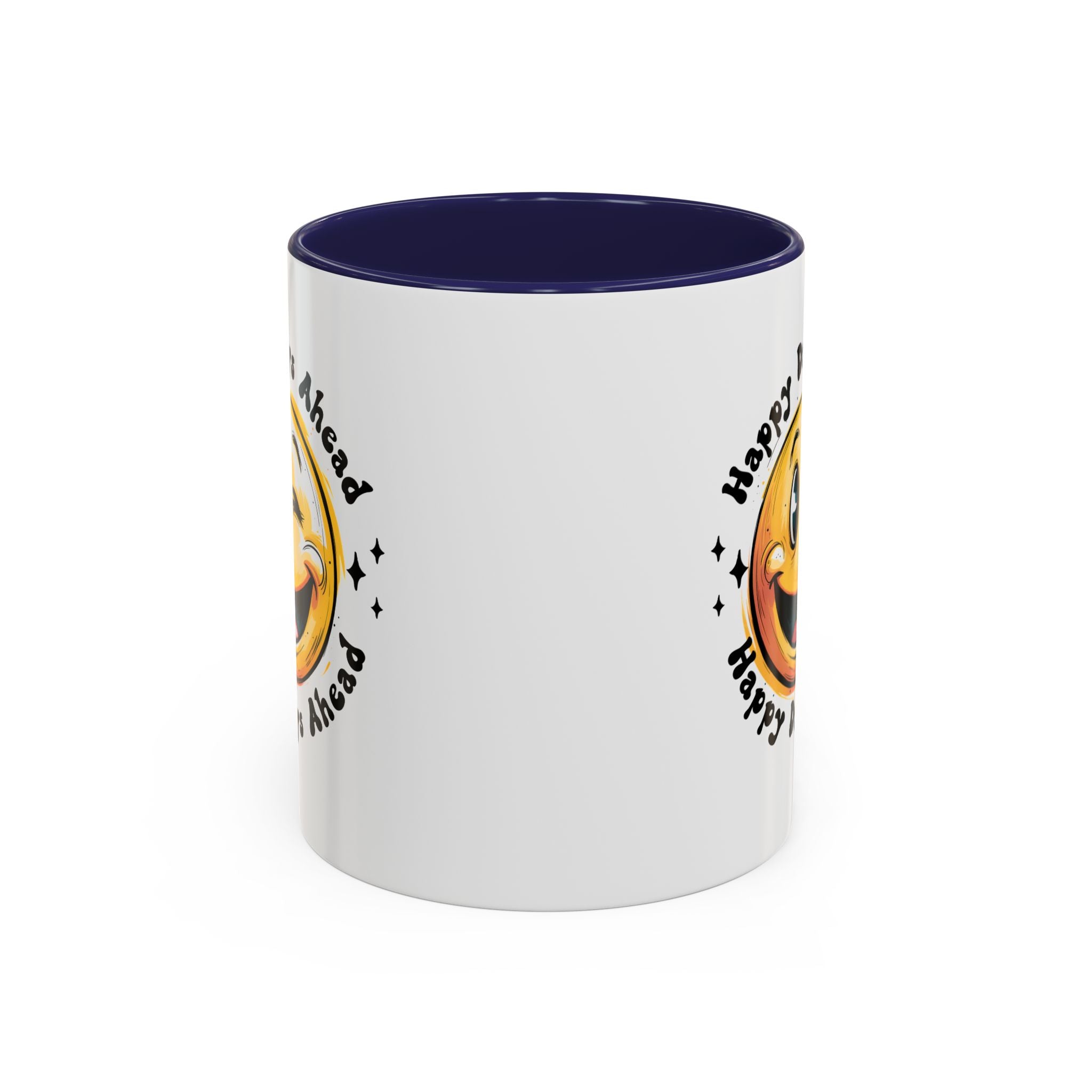 Happy Days Ahead Coffee Mug - Smiley Face Design - 11oz & 15oz