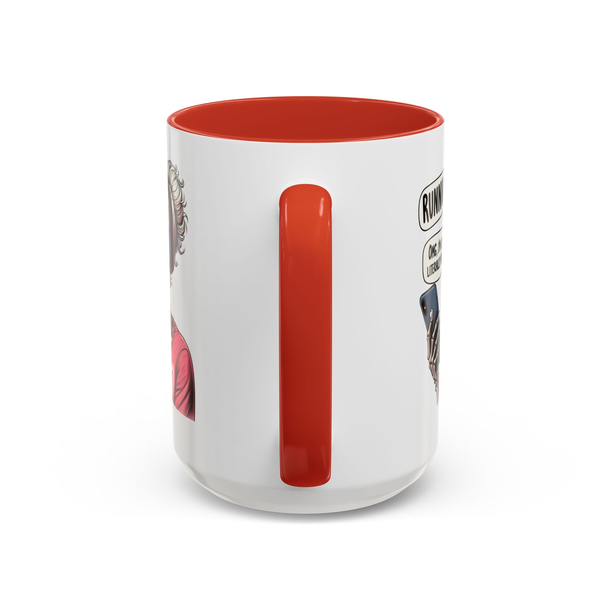 Running Skeleton Coffee Mug - Perfect for Fitness Lovers, Halloween Decor, Gift for Runners, Funny Tea Cup, Workout Enthusiast