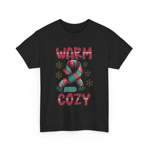 christmas warm and cozy Unisex Heavy Cotton Tee men women