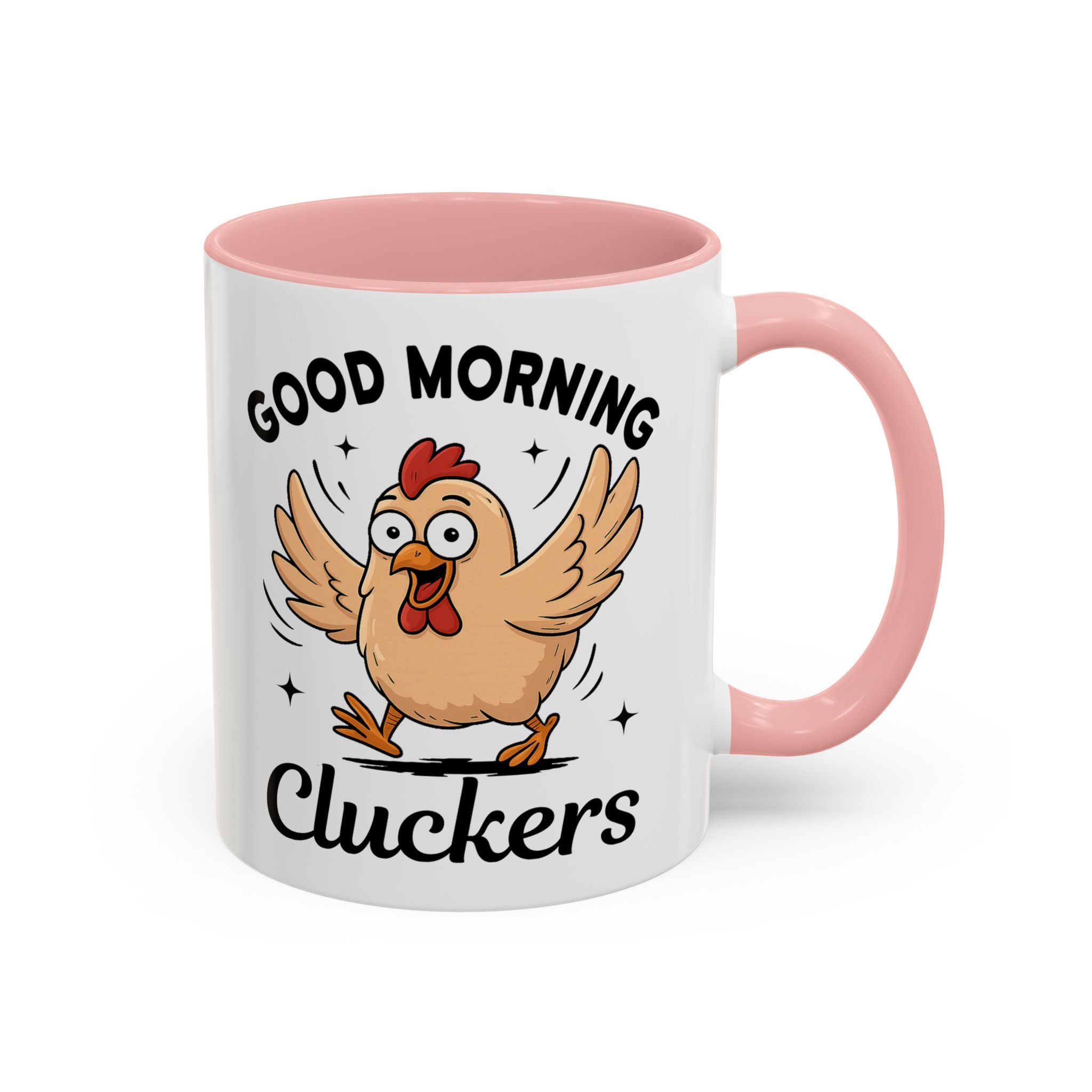 Good Morning Cluckers Coffee Mug — Funny Chicken Farmhouse Ceramic Mug (11/15oz) sarcasm