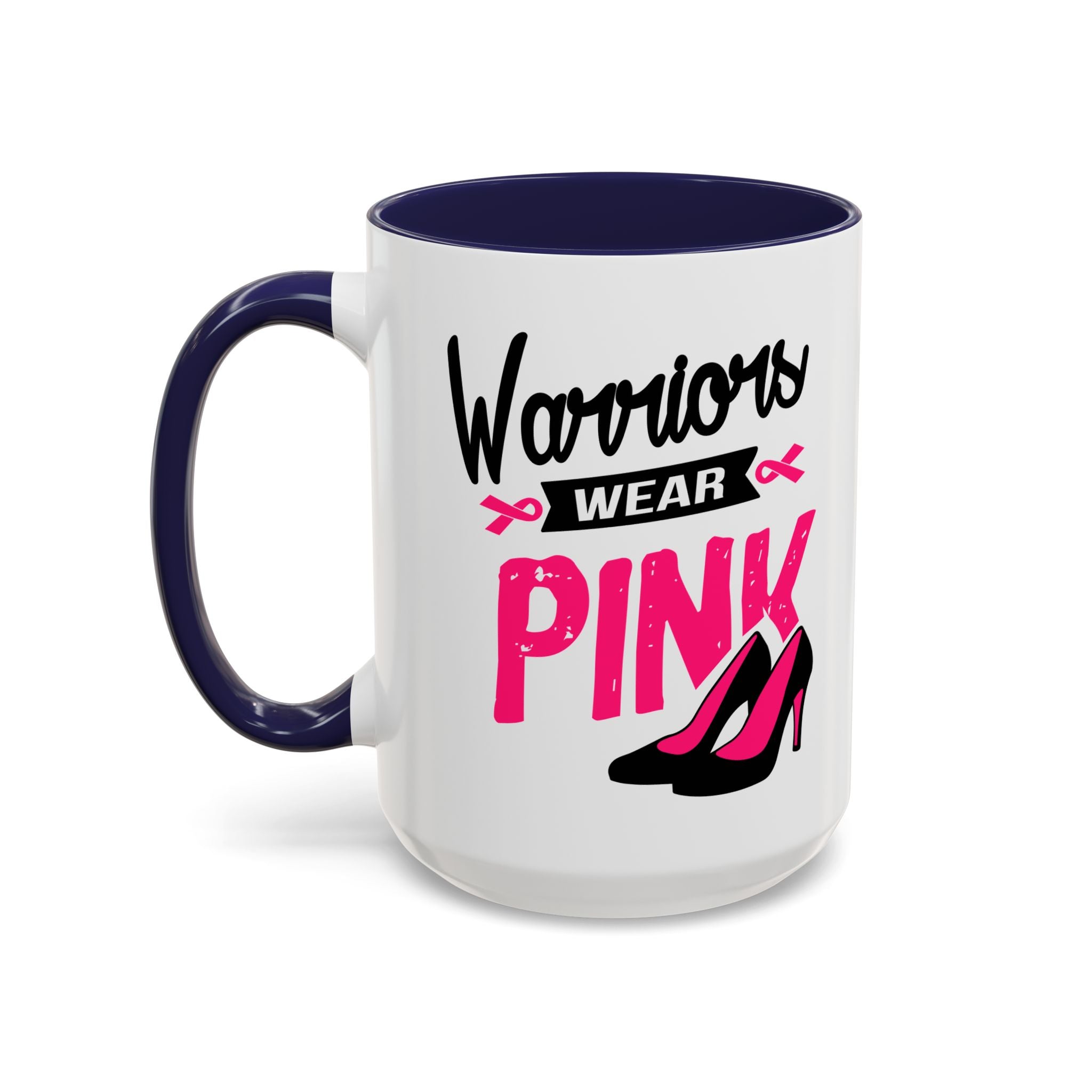 Breast Cancer Awareness Coffee Mug, Inspirational Gift, Warrior Mug, Pink Ribbon Awareness, Supportive Beverage Cup
