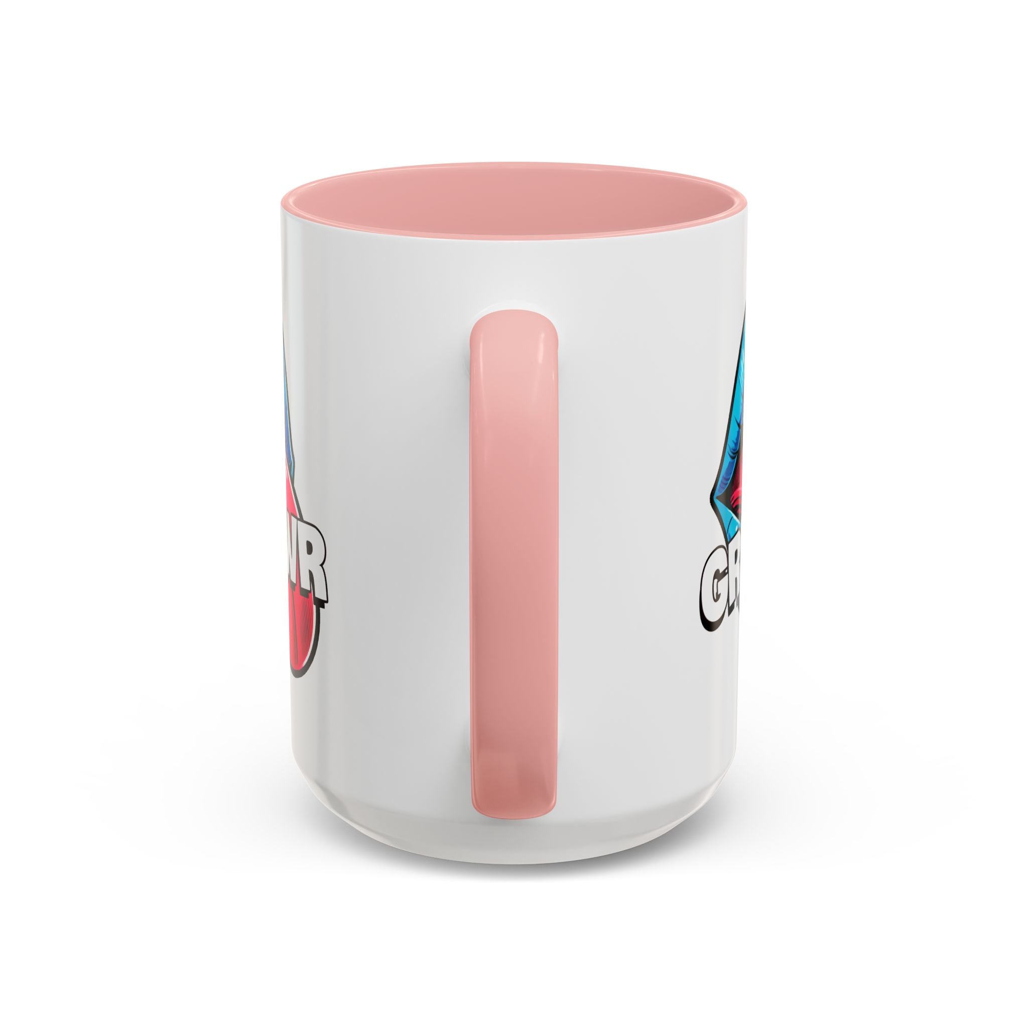 GRL PWR Accent Coffee Mug - Bold Fun Design for Empowerment, Great Gift for Friends, Coffee Lovers, Birthdays, and Celebrations