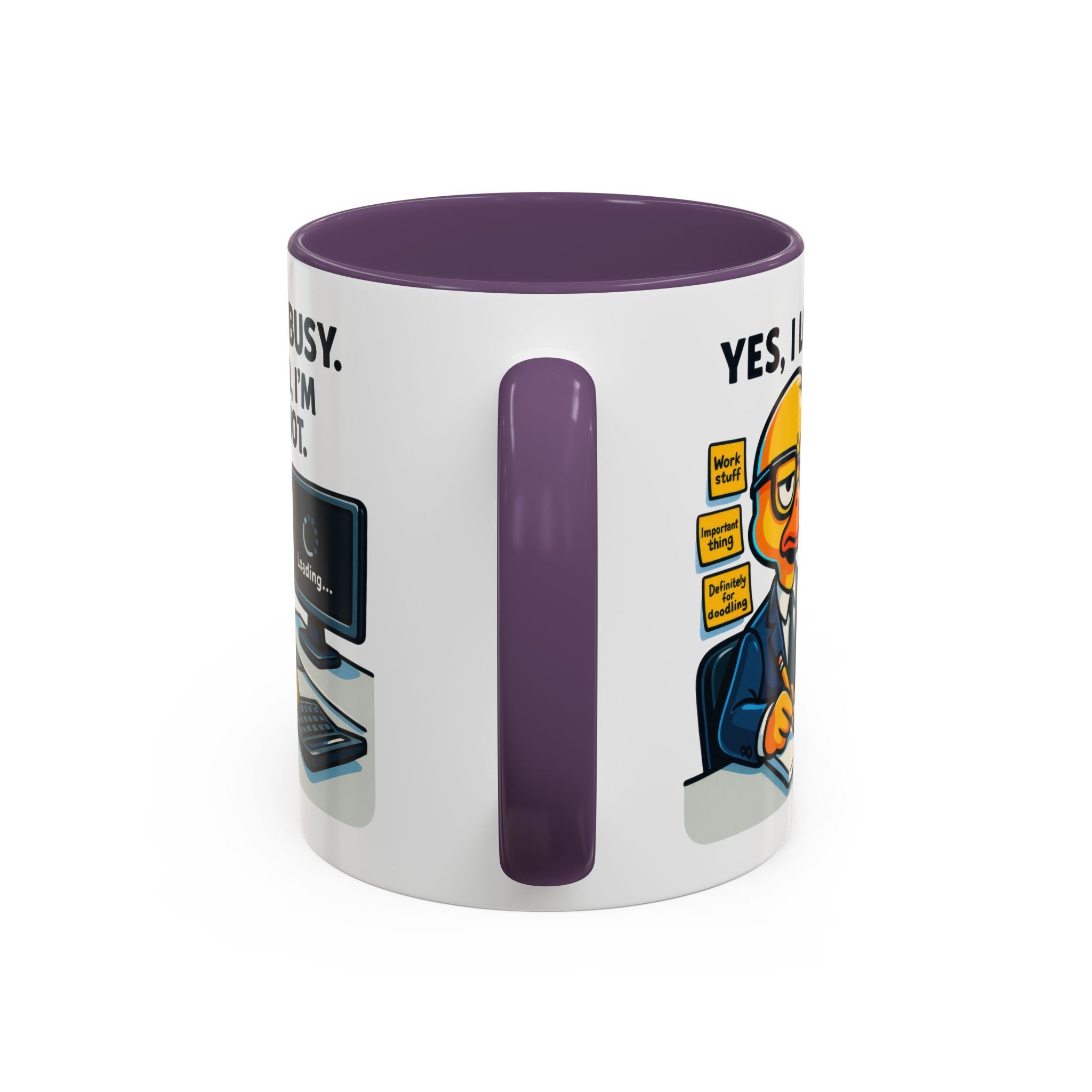 Funny Office Mug, Quirky Coffee Cup, Duck Humor Mug, Gift for Coworkers, Cute Desk Mug