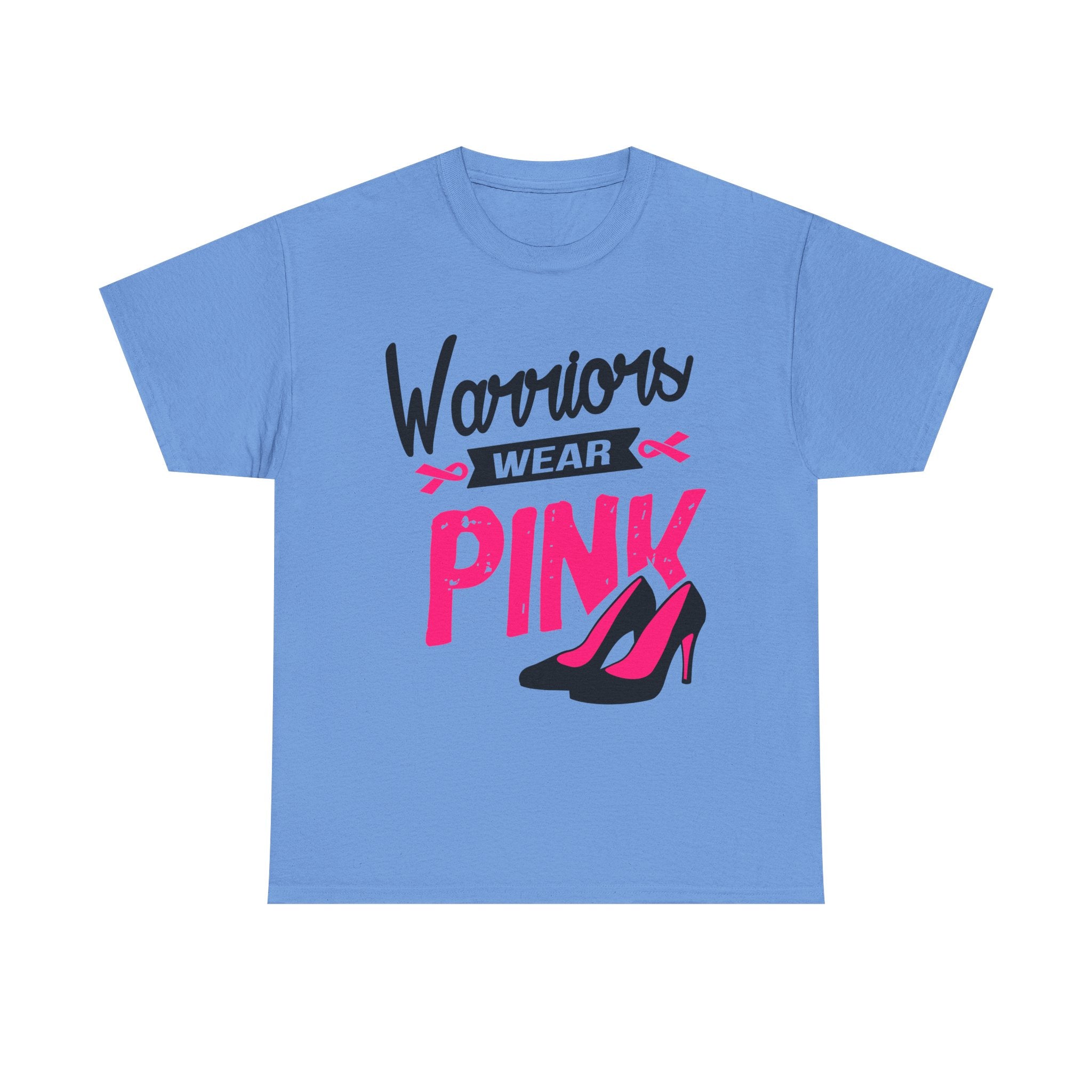 Warriors Wear Pink T-Shirt | Support Breast Cancer Awareness, Gift for Survivors, Inspirational Tee, Unisex Cotton Shirt