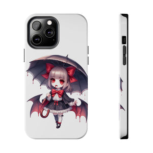 vampire girl horror art Tough Phone Cases