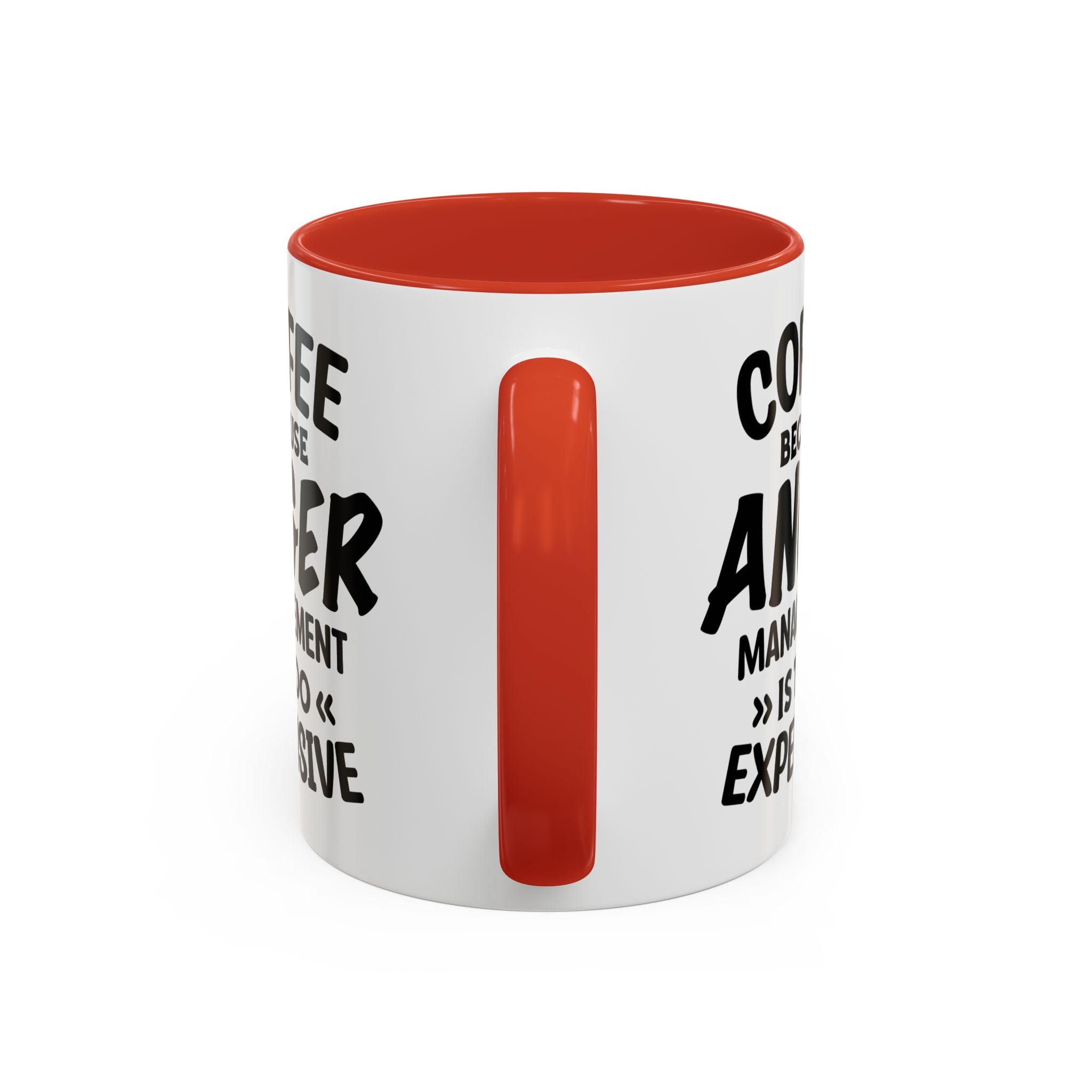 Funny Anger Management Coffee Mug, Gift for Coffee Lovers, Stress Relief, Black Accent, Humorous Cup for Friends, Office Humor, Funny Gifts