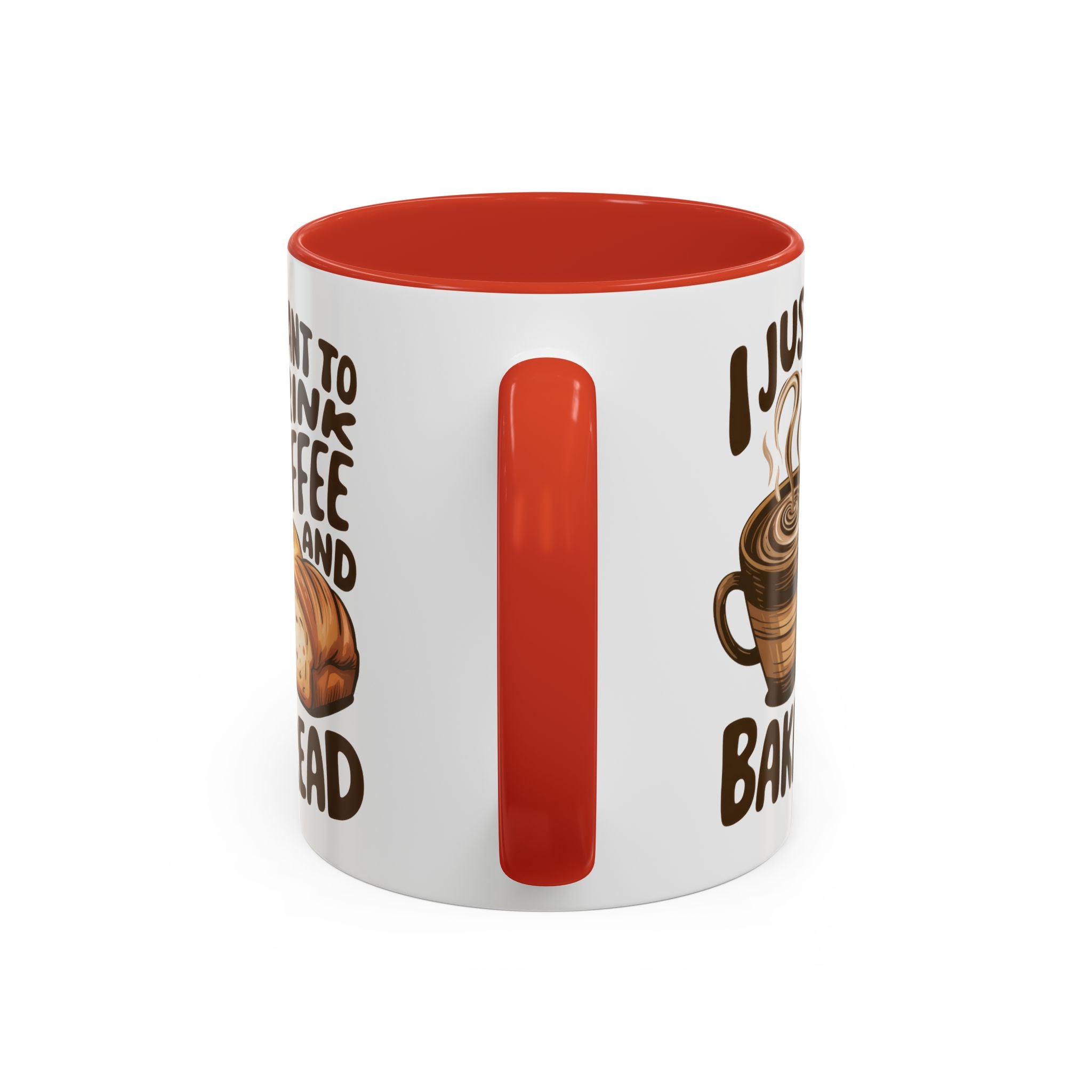 Cute Coffee & Bread Mug - Ideal for Baking Enthusiasts kitchen fun cozy