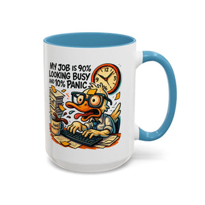Funny Office Duck Coffee Mug | Perfect Gift for Office Workers, Desk Jokes, Humor, Funny Barista Mug, Creative Gift Idea