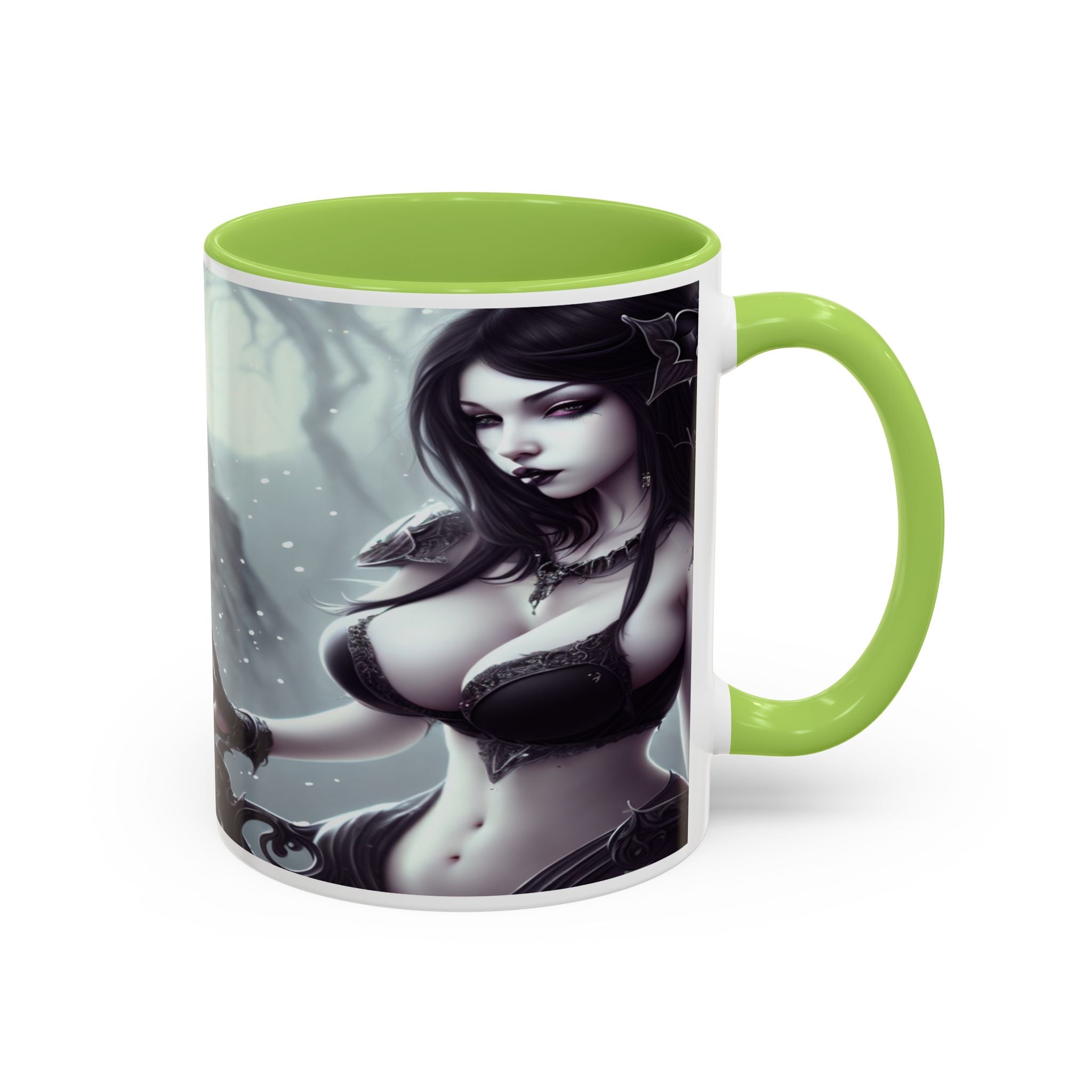 sexy busty woman Gothic Fantasy Coffee Mug – 11oz & 15oz Sculpted Design horror art