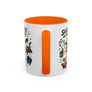 Silly Goose Coffee Mug - Fun Gift for Animal Lovers, Quirky Desk Decor, Inspirational Drinkware, Home & Office Tea Cups