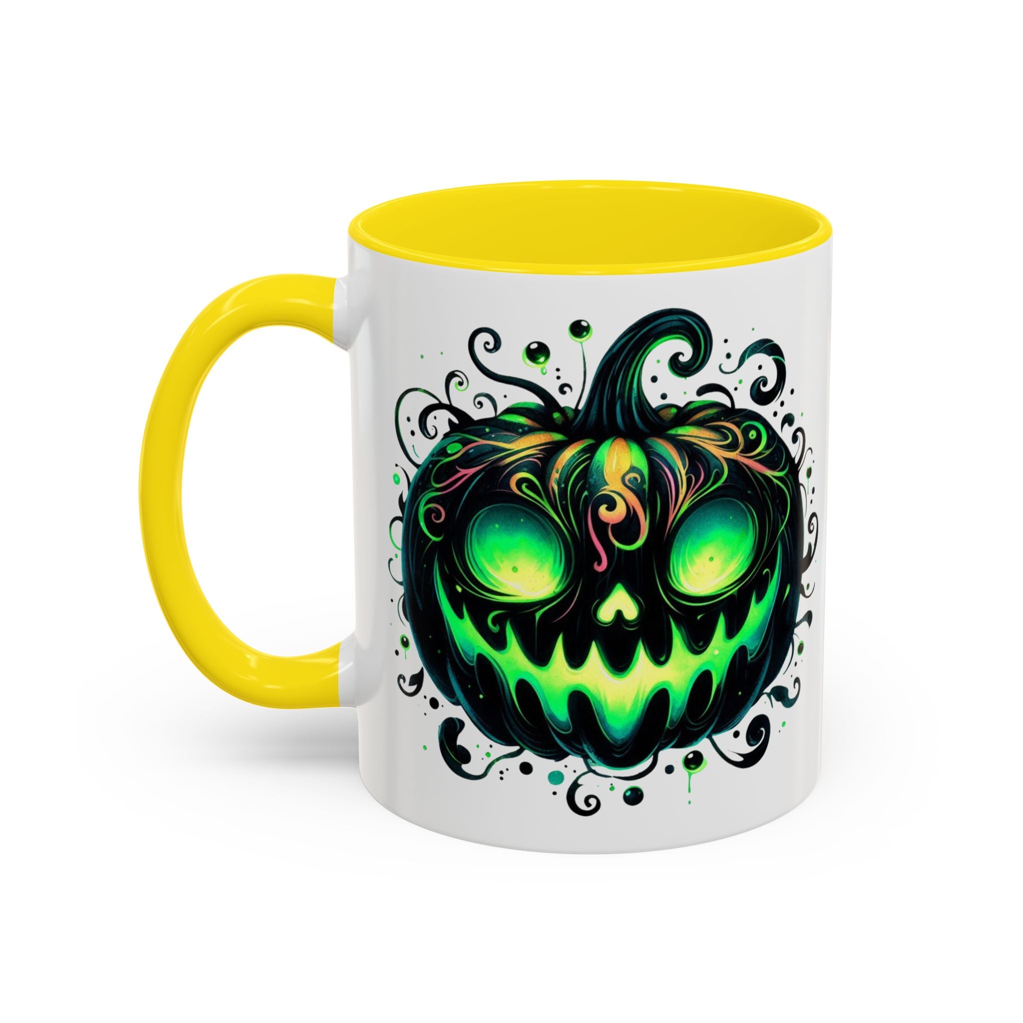Spooky Pumpkin Accent Coffee Mug – Perfect for Halloween Lovers