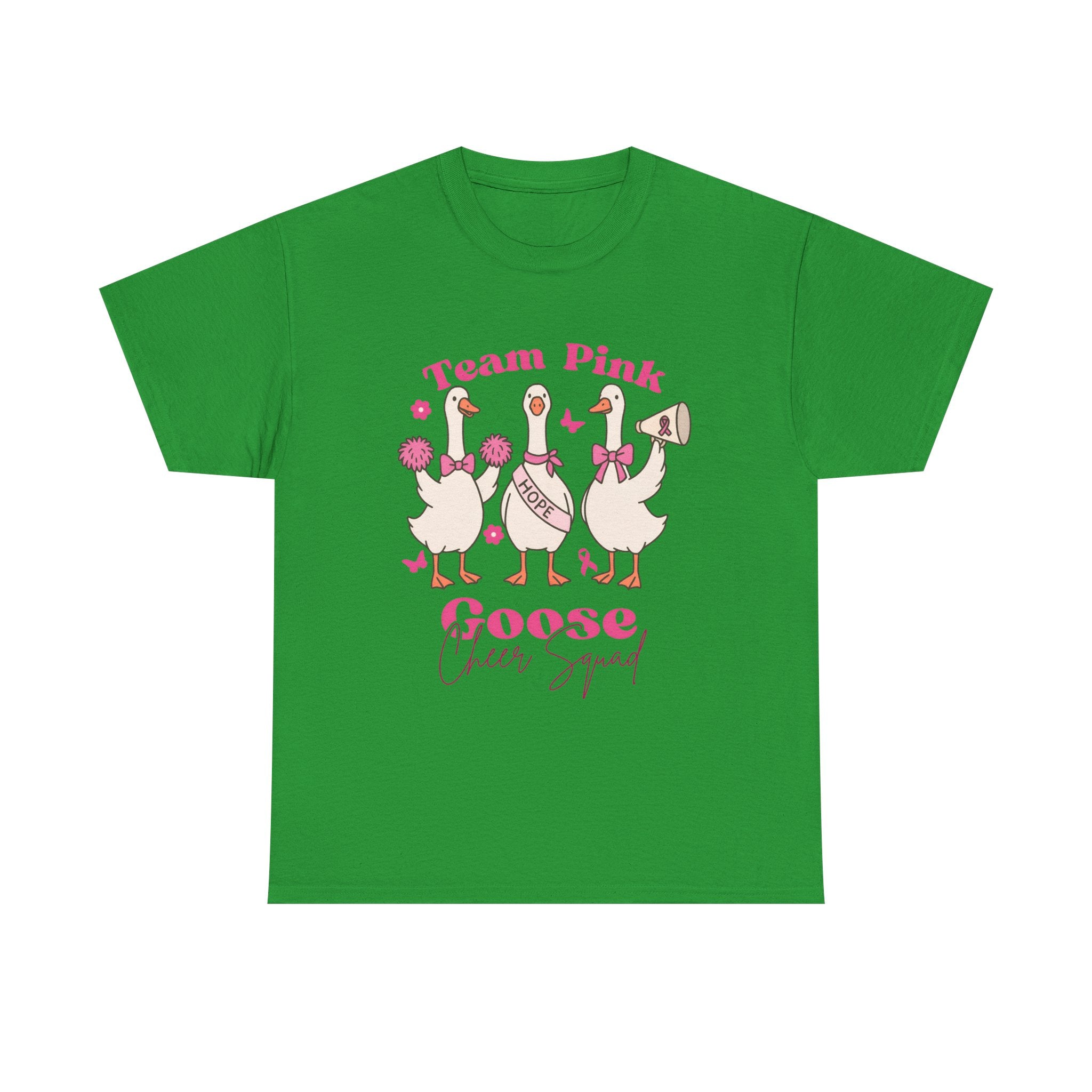 cancer awareness Cheer Squad Goose Tee - Perfect for Cheerleaders, Team Spirit, Bird Lovers, Fun Gifts, Casual Wear