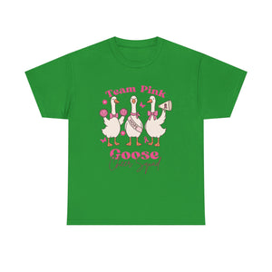 cancer awareness Cheer Squad Goose Tee - Perfect for Cheerleaders, Team Spirit, Bird Lovers, Fun Gifts, Casual Wear