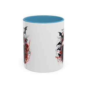 Gothic Coffee Mug, Dark Aesthetic Cup, Halloween Drinkware, Vampire Themed Gift, Horror Mug, Witchy Kitchen Decor