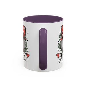 Mama's Accent Coffee Mug | Baseball & Heart Design | Gift for Mom, Mother's Day, Birthday, Coffee Lovers, Baseball Fans