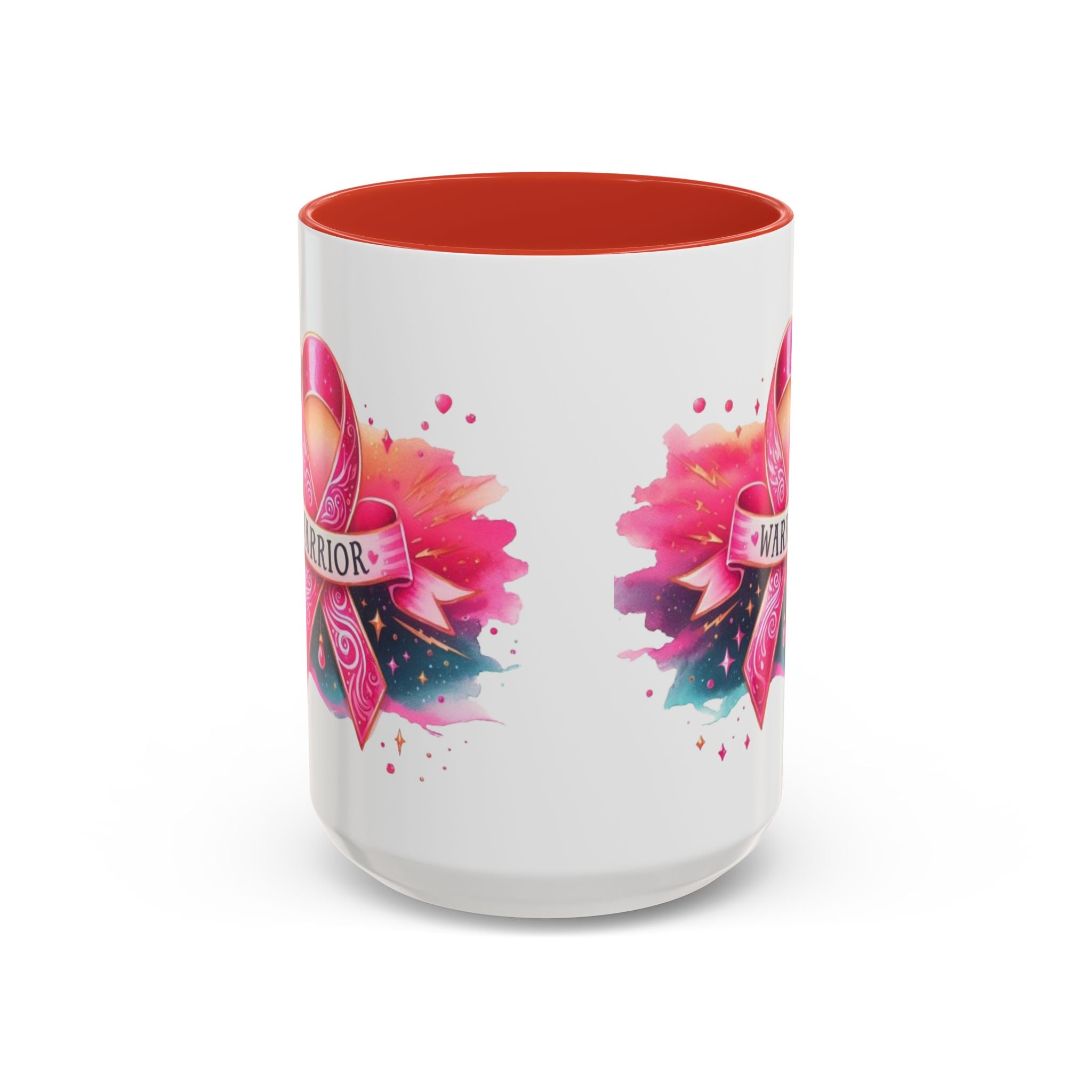 Pink Ribbon Warrior Coffee Mug, Support Breast Cancer Awareness Gift, Inspirational Mug, Cancer Survivor Merchandise, 11oz 15oz Mug