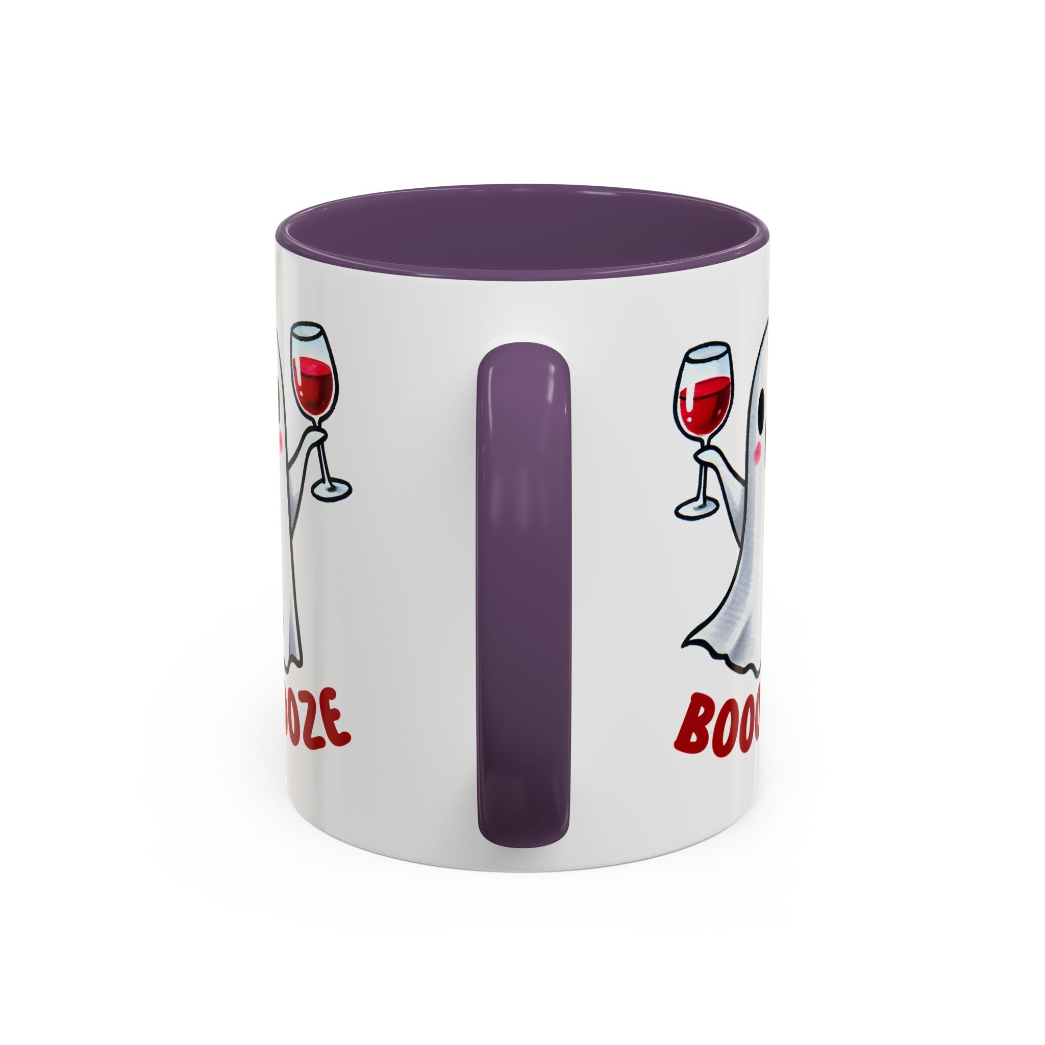 Boozy Ghost Accent Coffee Mug | Funny Halloween Tea Cup, Spooky Gift, Halloween Decor, Ghost Mug for Parties, Unique Drinkware