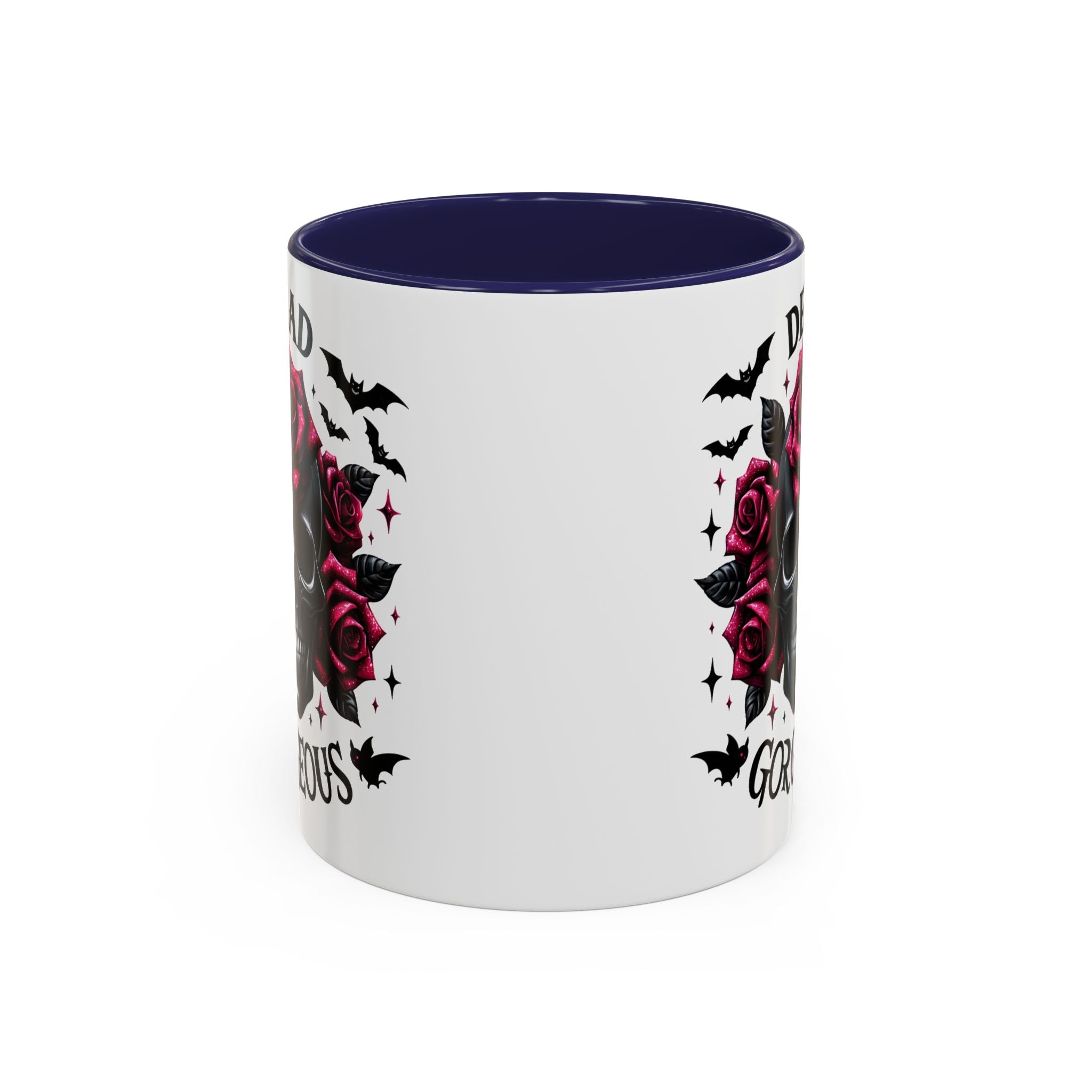 Gothic Skull Coffee Mug - Dead Gorgeous Design halloween horror art goth