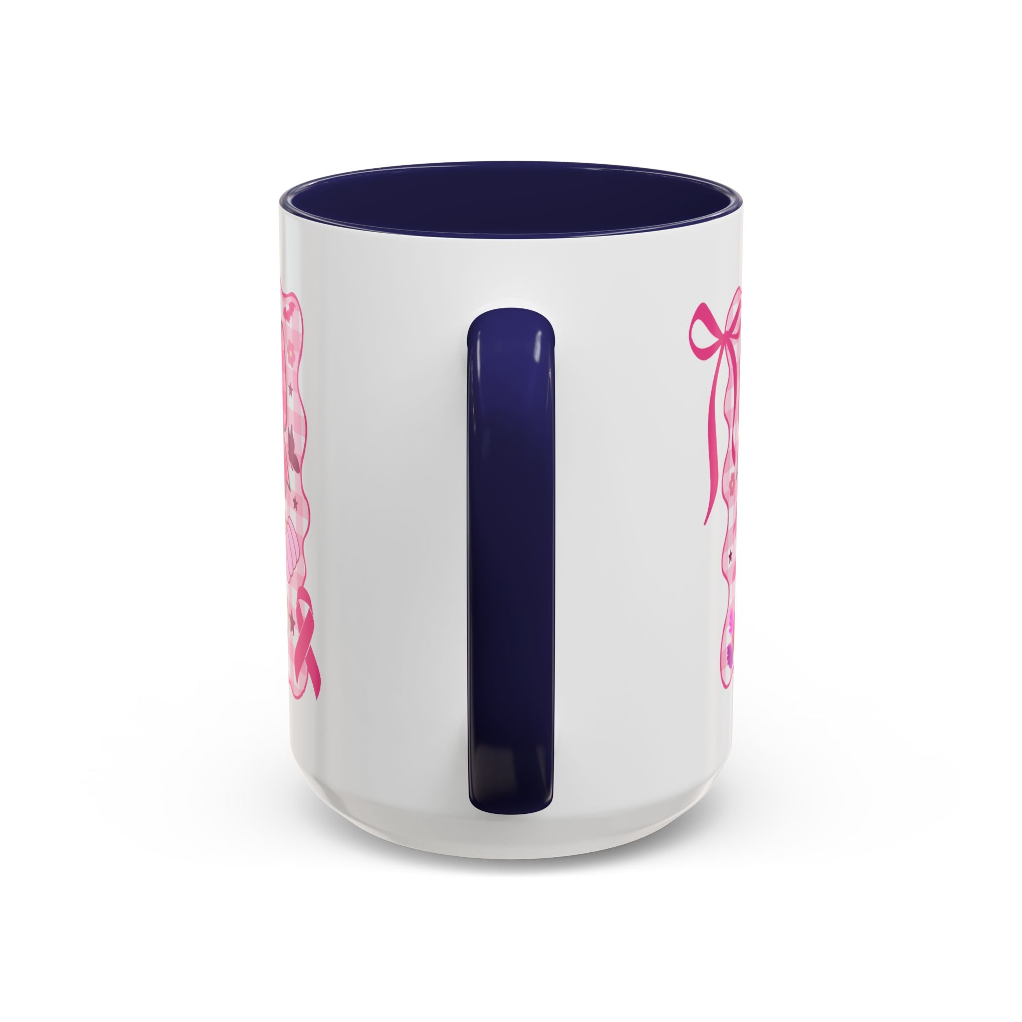 Pink Ribbon Duck Coffee Mug for Breast Cancer Awareness, Cute Gift for Her, Supportive Breast Cancer Mug, Unique Coffee Cup, Holiday Present