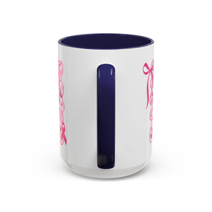 Pink Ribbon Duck Coffee Mug for Breast Cancer Awareness, Cute Gift for Her, Supportive Breast Cancer Mug, Unique Coffee Cup, Holiday Present
