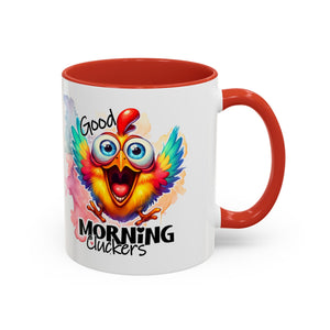 good Morning Mug with Cheerful Rooster Design - Perfect for Coffee Lovers, Gifting, Morning Routine, Kitchen Decor, Bird Enthusiasts