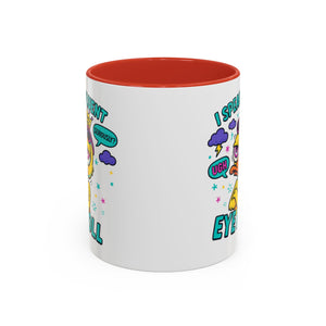 attitude Sassy Eye Roll Coffee Mug,  for Coffee Lovers, Gift for Friends, Quirky Tea Mug, Humor  Cute Kitchen Decor