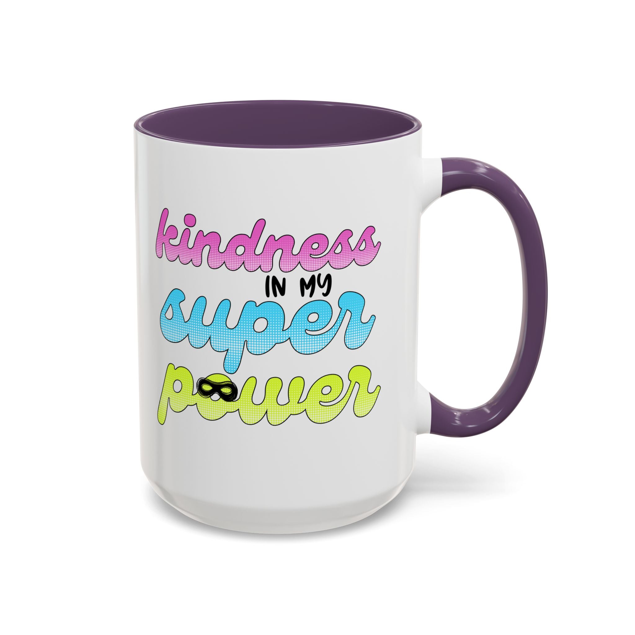 Kindness Superpower Coffee Mug, Inspirational Gift for Friends, Motivational Work Mug, Cute Drinkware for All Occasions, Unique