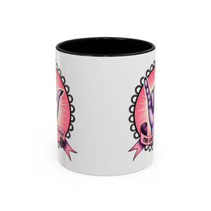 Rock 'n' Roll Accent Coffee Mug - Perfect for Music Lovers, Gift for Her, Unique Office Mug, Fun Coffee Cup, Empowering Gift Idea