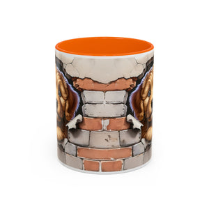 Cute Dog Accent Coffee Mug - Perfect Gift for Pet Lovers, Animal Lovers, Home Decor, Coffee Lovers, Unique Kitchenware