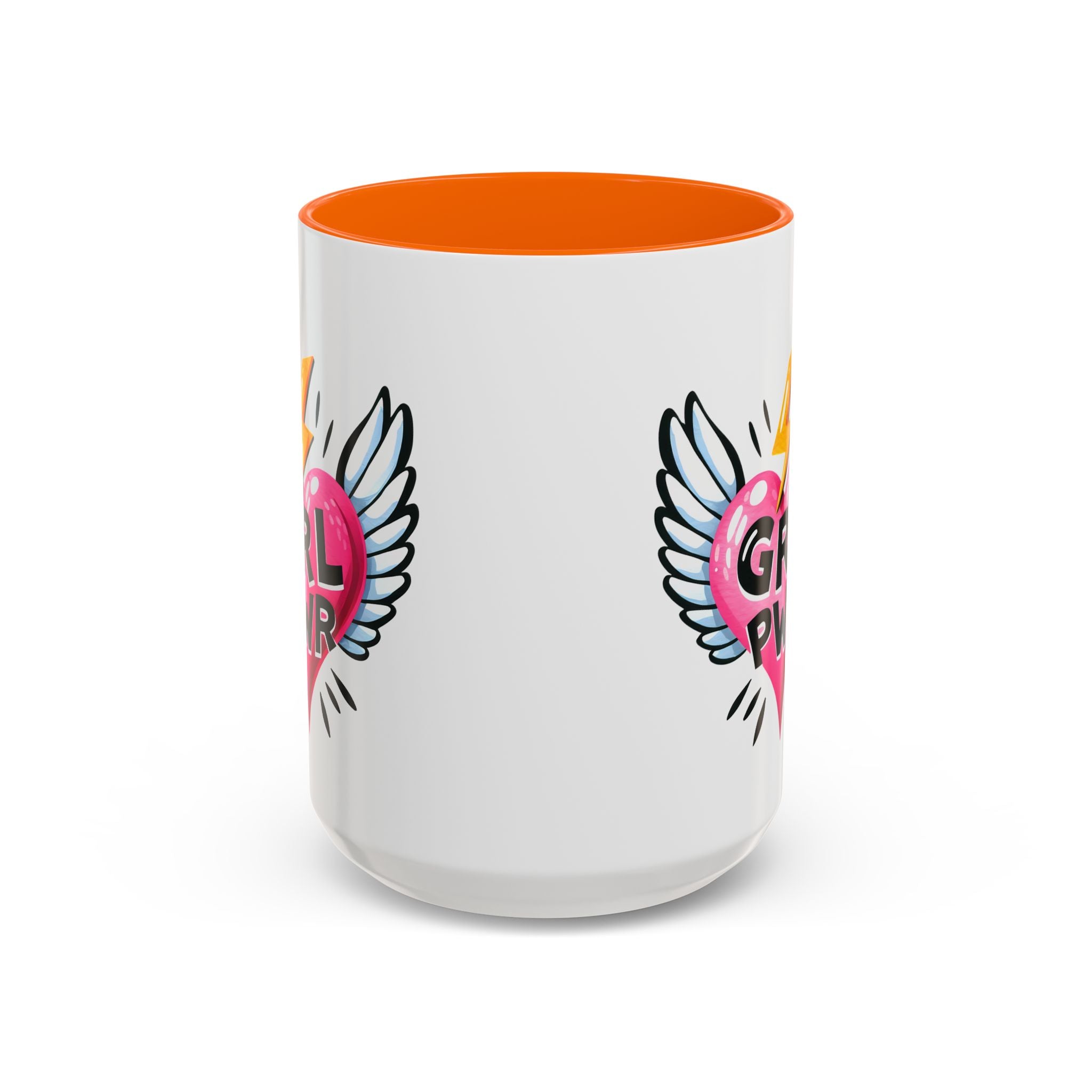 Empowering Heart Coffee Mug | Inspirational Gift for Women, GRL PWR Mug, Cute Kitchen Decor, Unique Friendship Gift, Motivational Coffee Cup