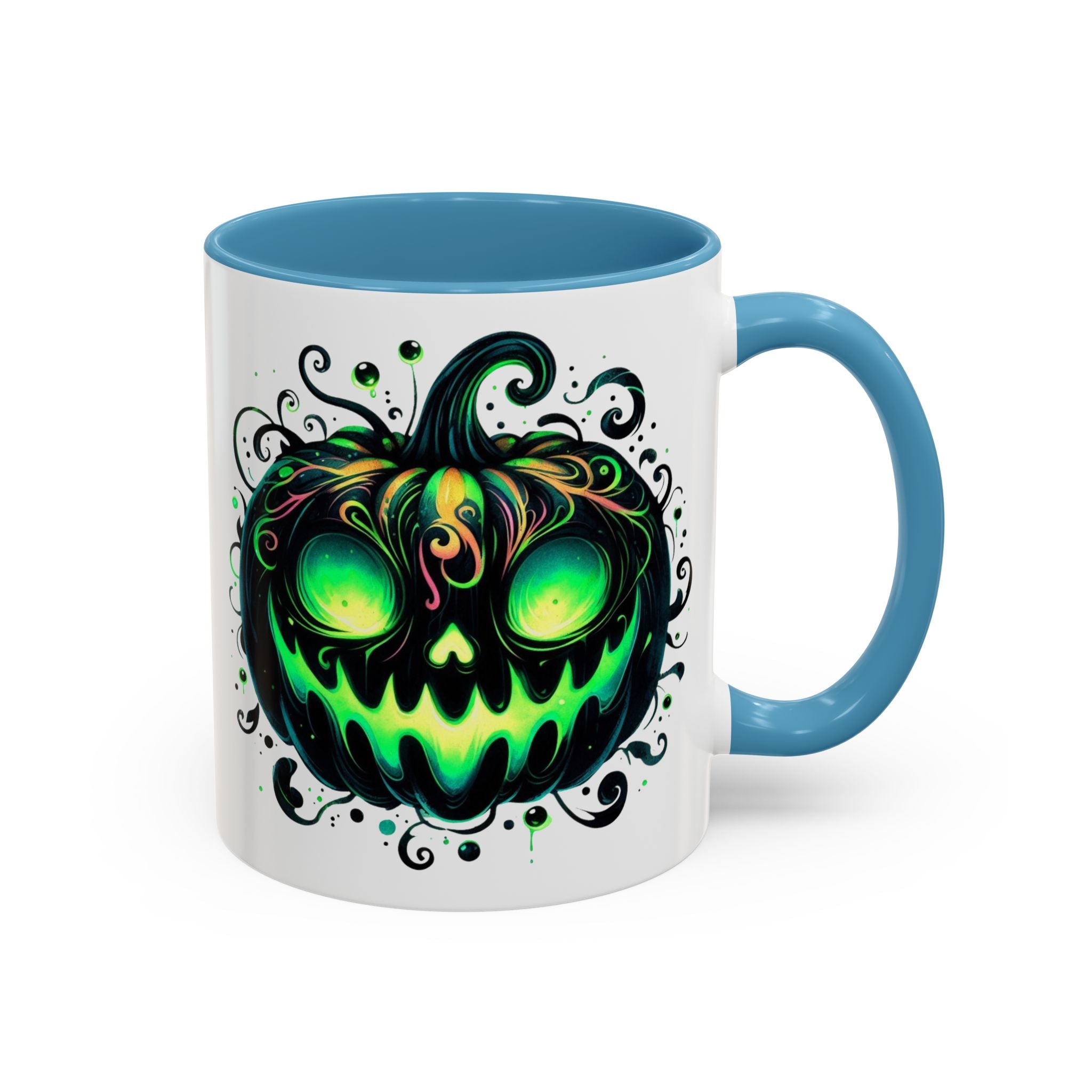 Spooky Pumpkin Accent Coffee Mug – Perfect for Halloween Lovers