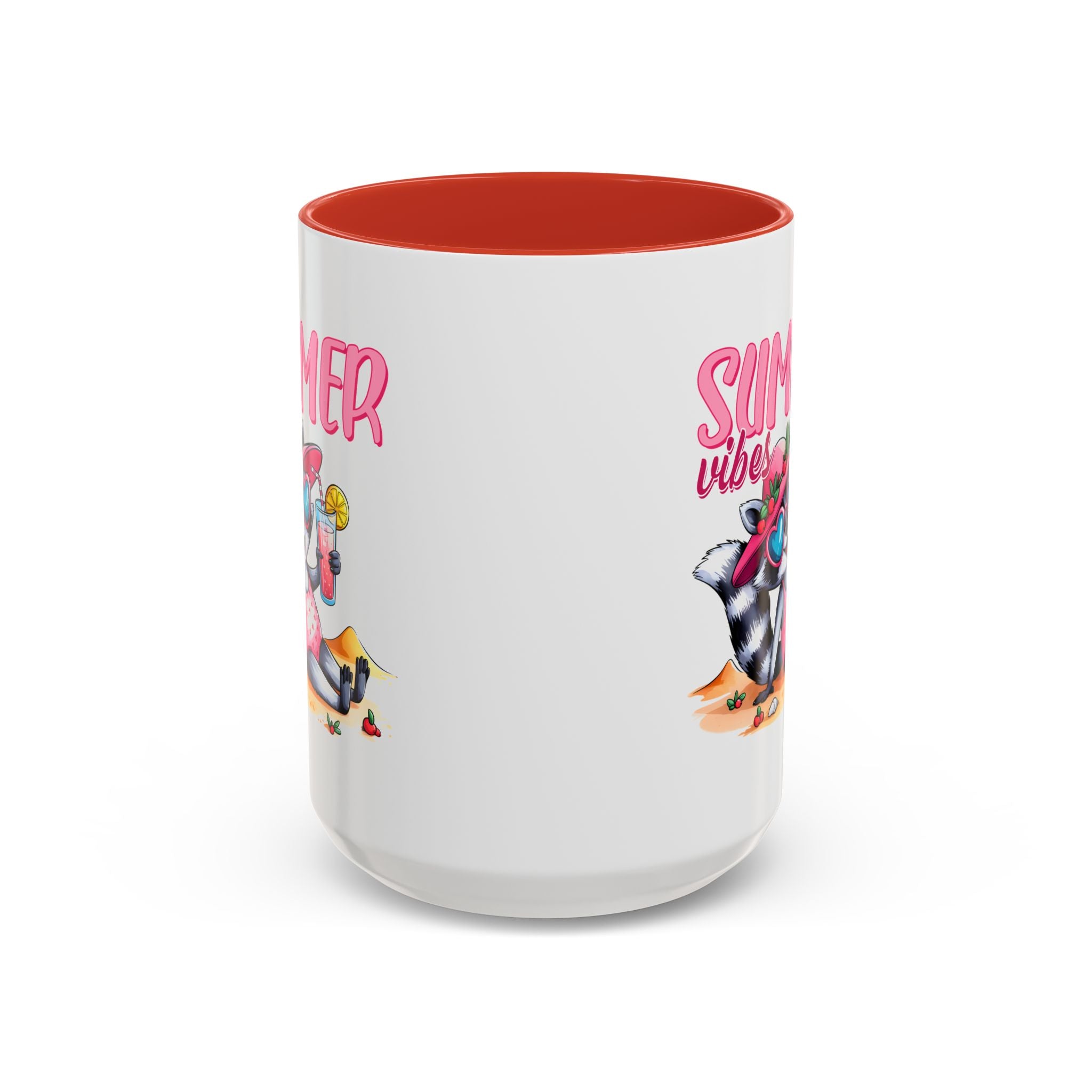 Summer Vibes Accent Coffee Mug - Fun & Colorful Design for Relaxing Moments
