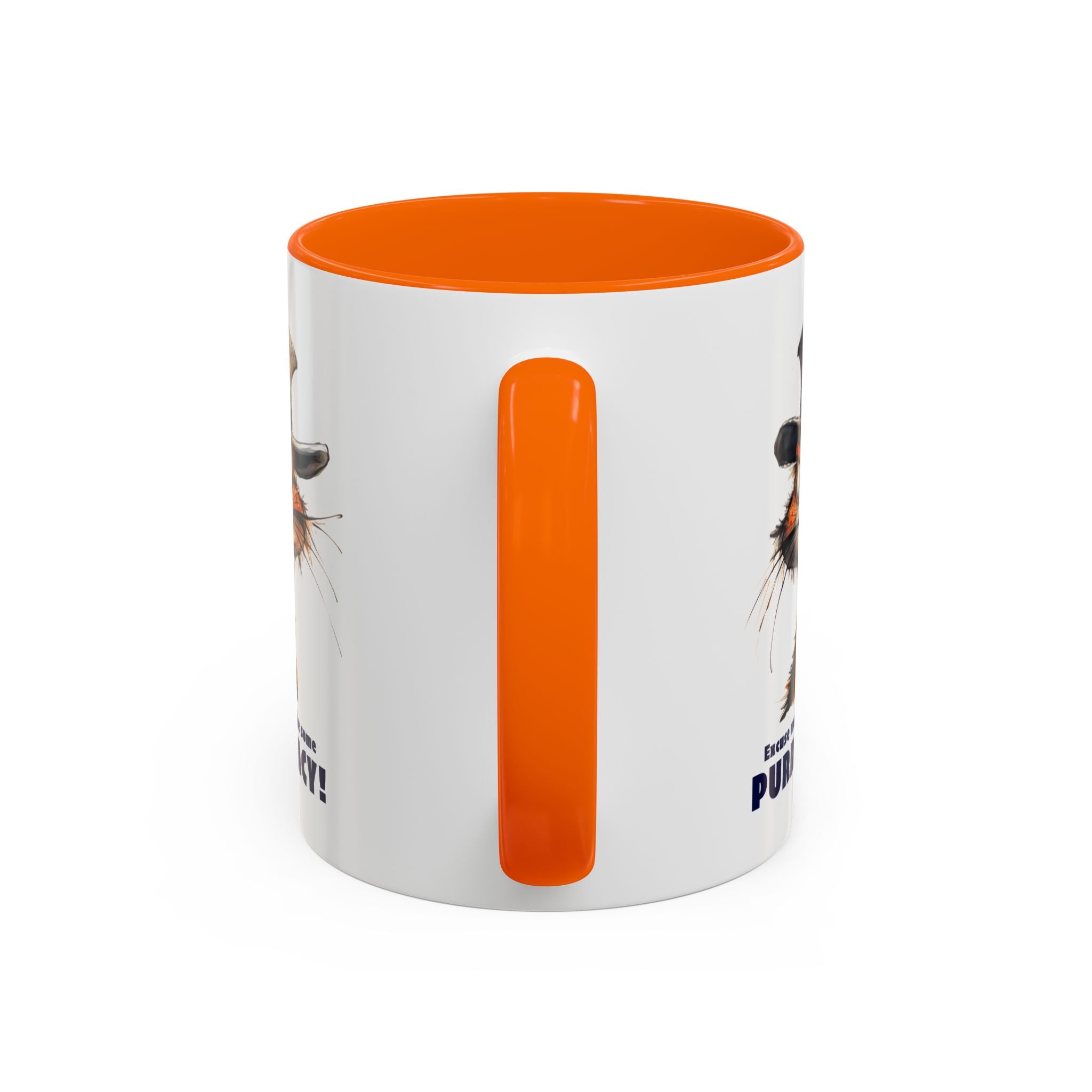 Funny Cat Coffee Mug - Purr-ivacy & Puppy Humor, Gifts for Cat Lovers, Home Office Accessories, Birthday, Pet Owner Mug