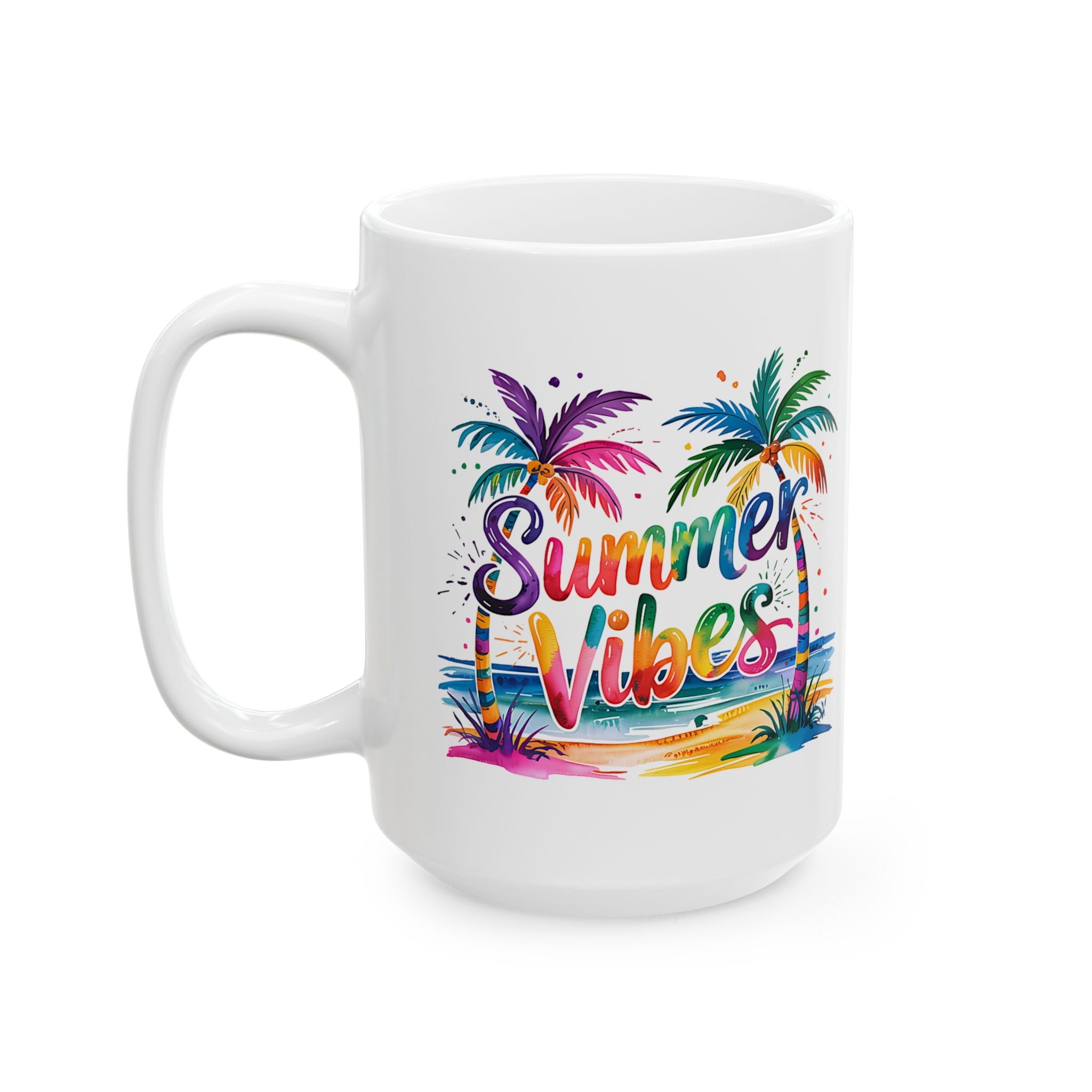 coffee Mug - Summer Vacation Vibes Ceramic Mug (11oz, 15oz)