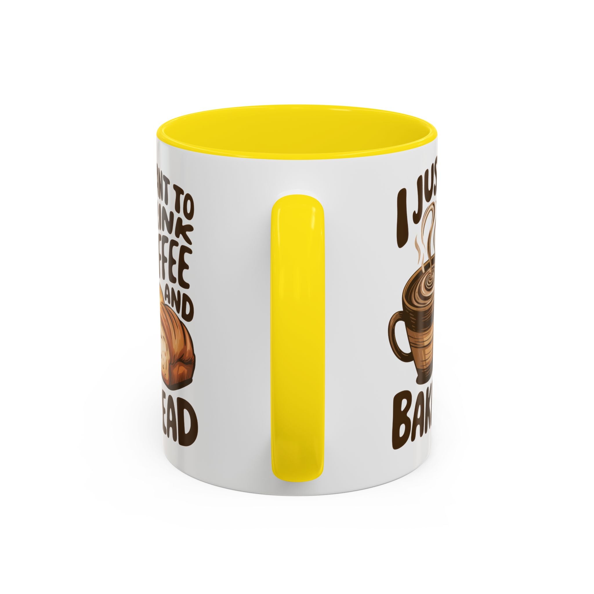 Cute Coffee & Bread Mug - Ideal for Baking Enthusiasts kitchen fun cozy