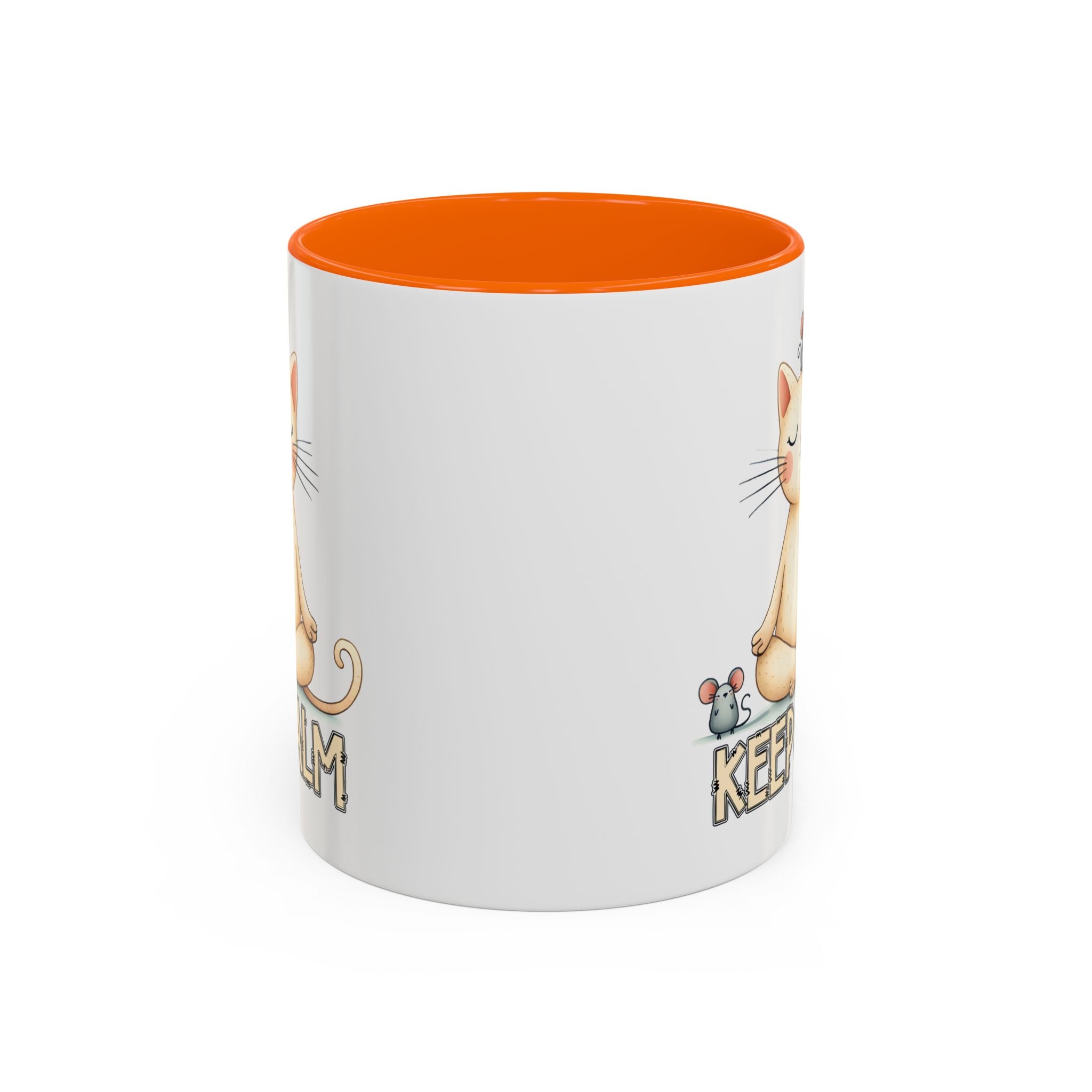 Serene Cat Coffee Mug, Funny Pet Lover's Gift, Cute Keepsake for Relaxation, Relaxing Drinkware, Quirky Home Decor