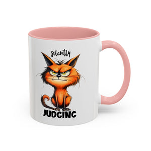 sarcasm attitude  Cat Coffee Mug - Just Judging - Perfect Gift for Cat Lovers, Pet Owners, Birthdays,  Funny Mug