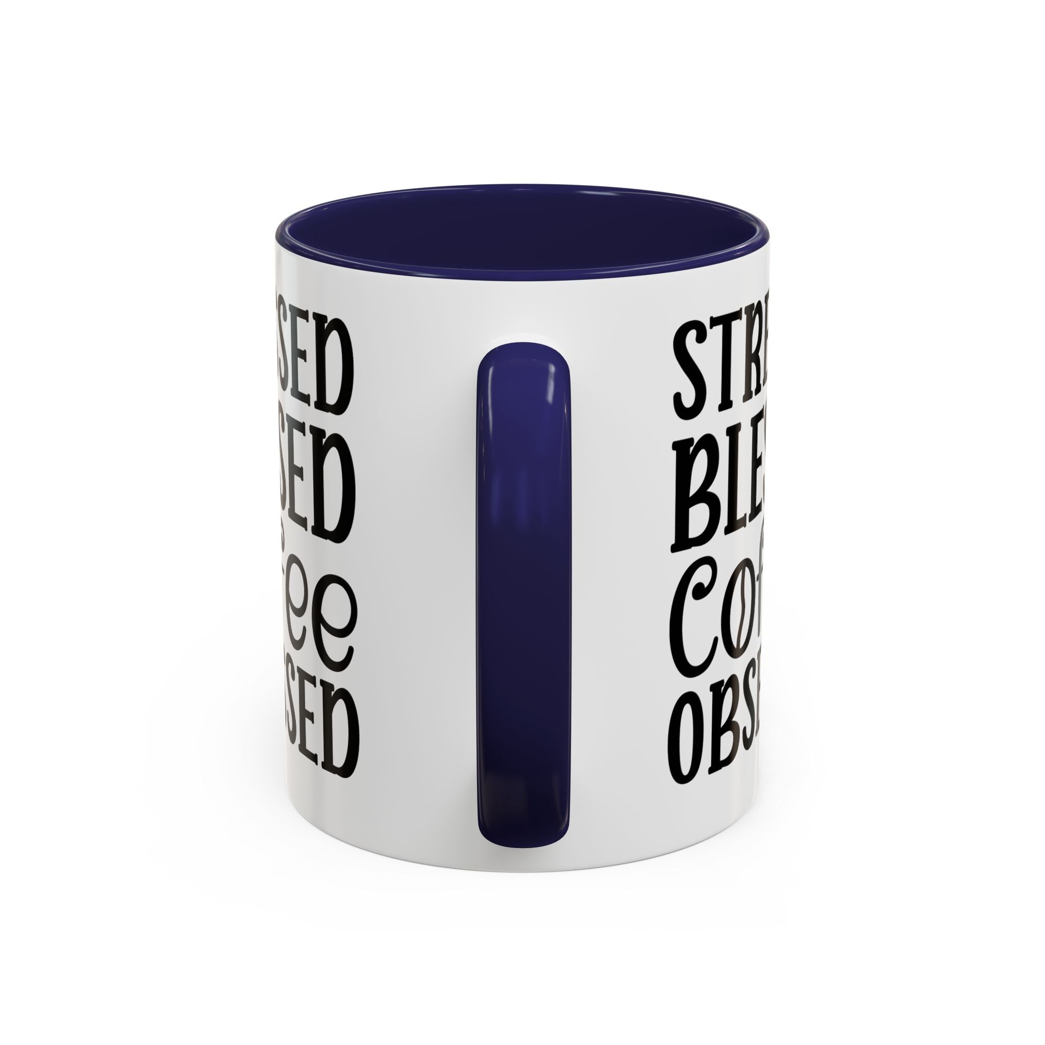 Stressed Blessed Coffee Obsessed Mug, Motivational Coffee Mug, Gift for Coffee Lovers, Funny Office Mug, Self-Care Gift Idea