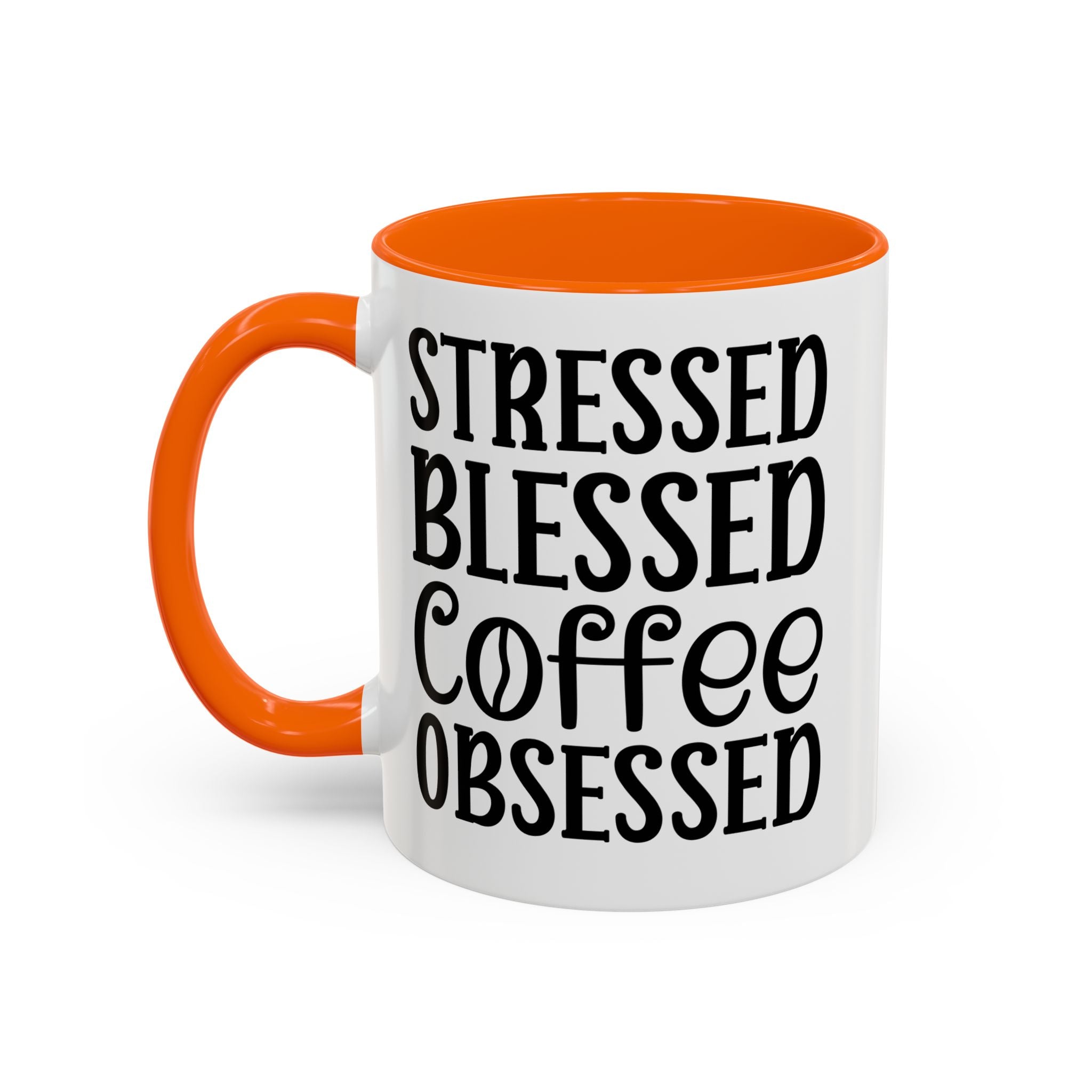 Stressed Blessed Coffee Obsessed Mug, Motivational Coffee Mug, Gift for Coffee Lovers, Funny Office Mug, Self-Care Gift Idea